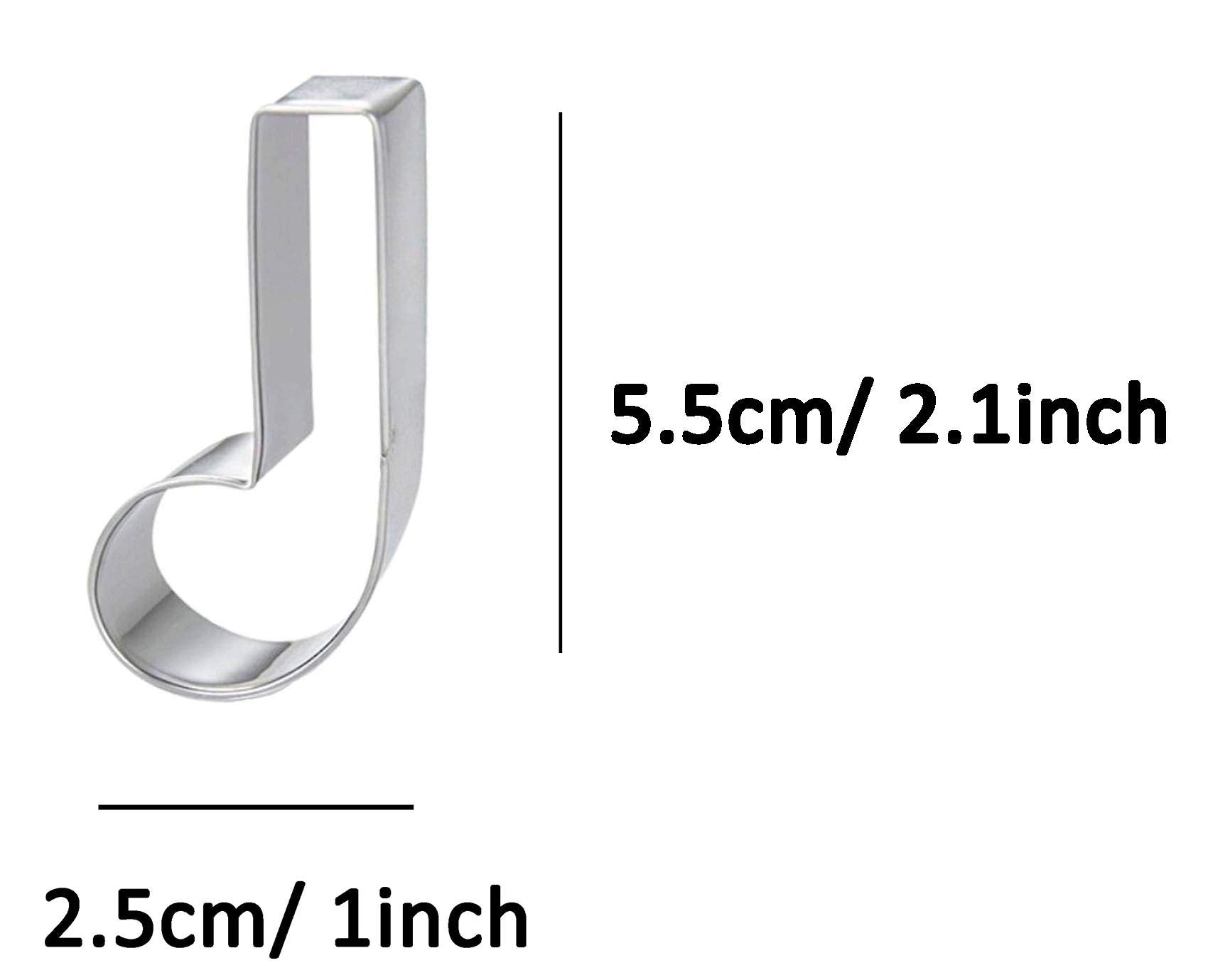 Zdywy Mini Musical Minim Half Note Shaped Cookie Cutter