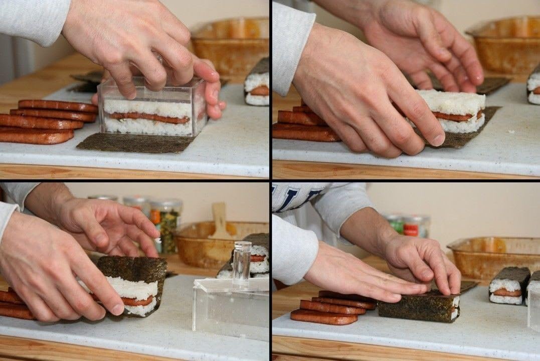 Double Economy Sized Acrylic Press Spam Musubi Non Stick Sushi Maker Mold Sale!