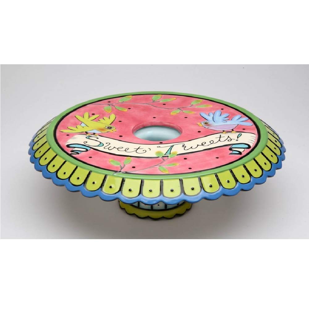 Appletree Design Flights Of Fancy Birdcage Cake Stand, 12-3/8 By 4-5/8-Inch