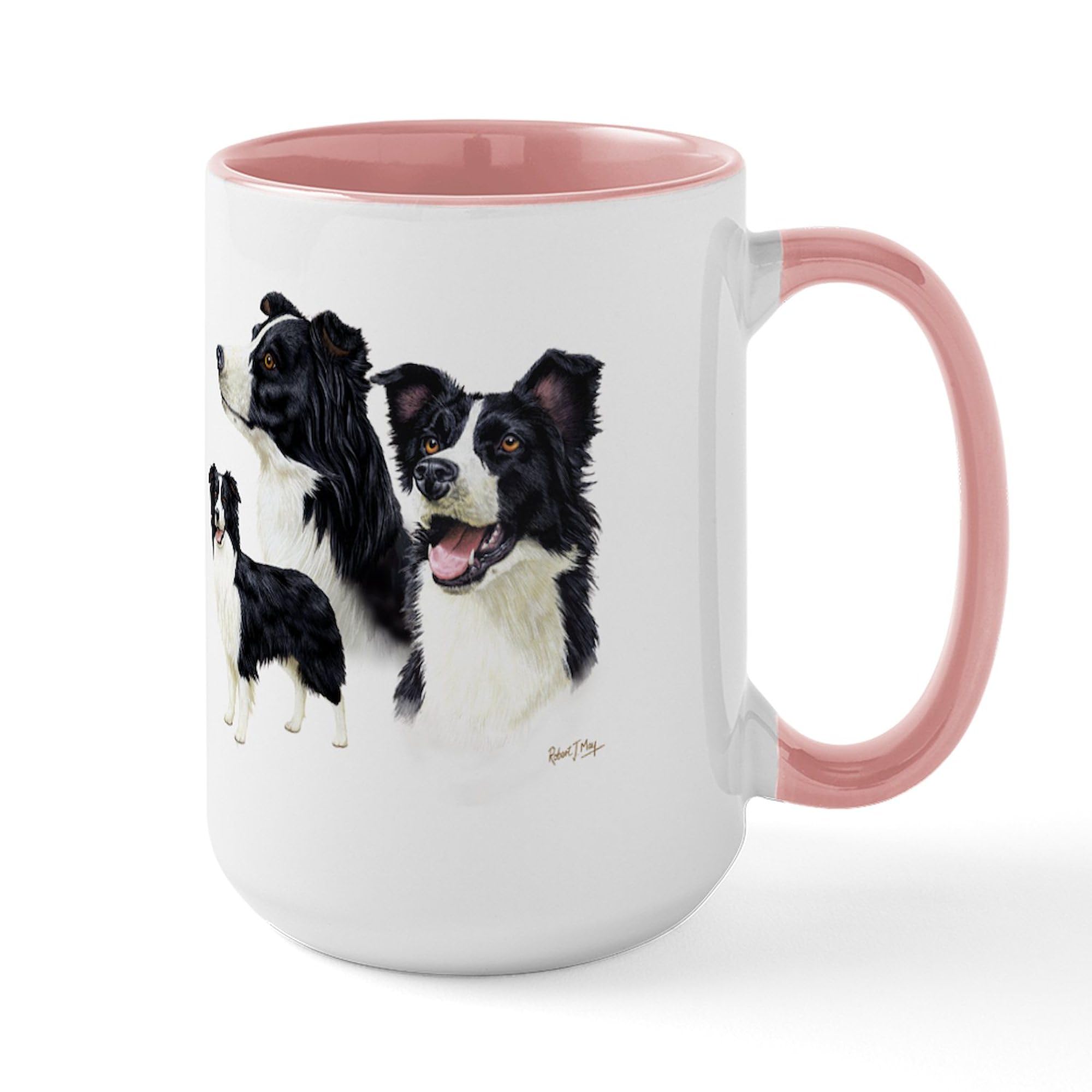 CafePress Border Collie Large Mug 15 oz (444 ml) Ceramic Coffee Mug