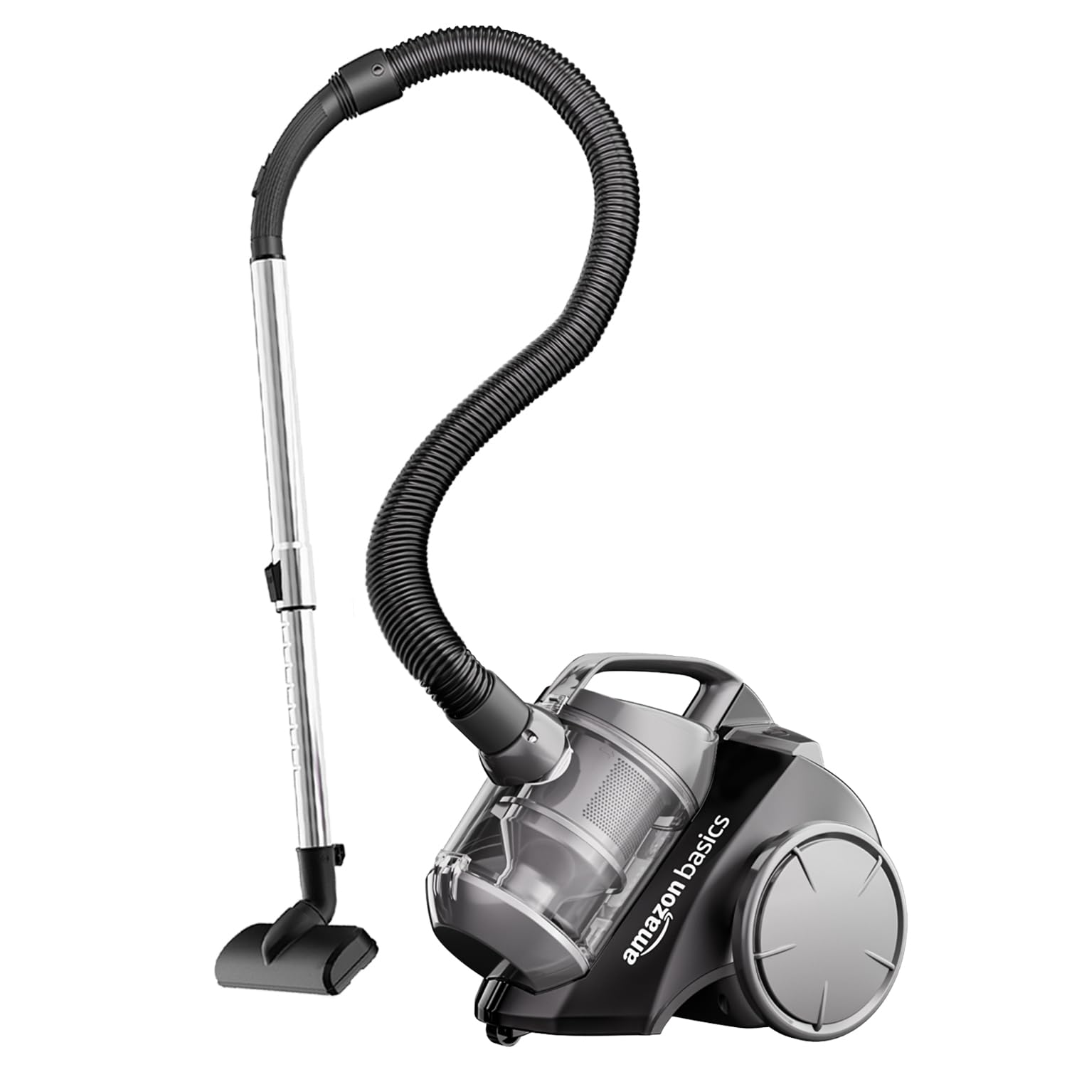 Amazonbasics Cylinder Bagless Vacuum Cleaner With Power Suction, Low Sound, High Energy Efficiency And 1 Years Warranty (2L, Bla