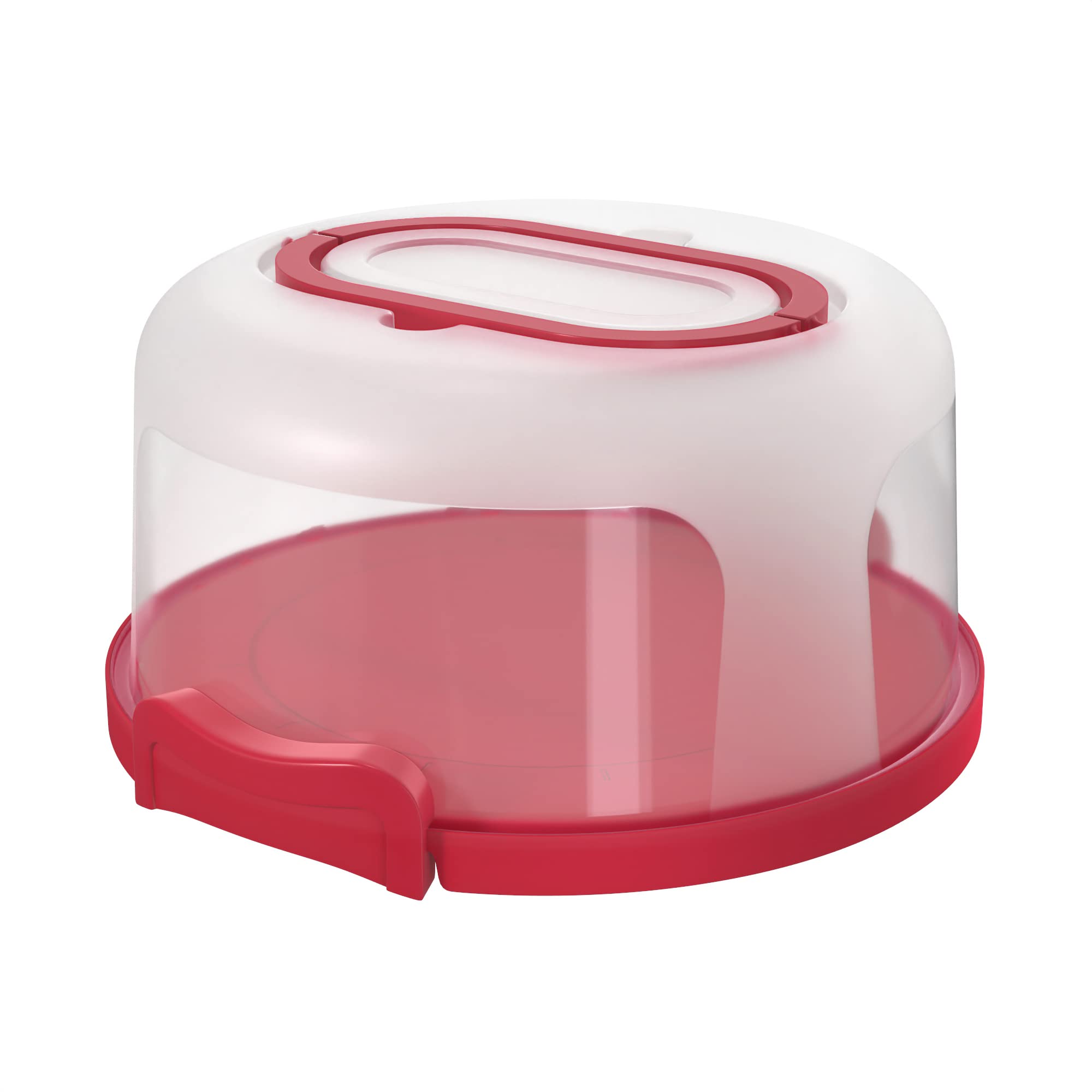 Top Shelf Elements Round Cake Carrier For Up To 10 Inch Cake Portable Cake Stands Two Sided Cake Box With Handle Fashionable Bas