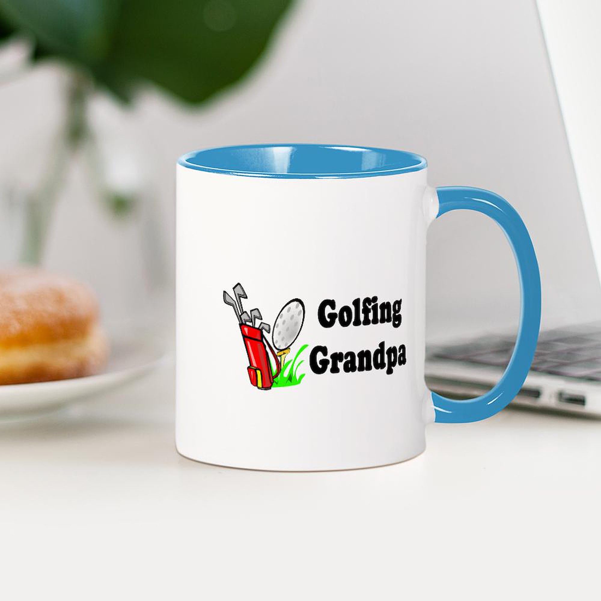 CafePress Golfing Grandpa Mug 11 oz (325 ml) Ceramic Coffee Mug