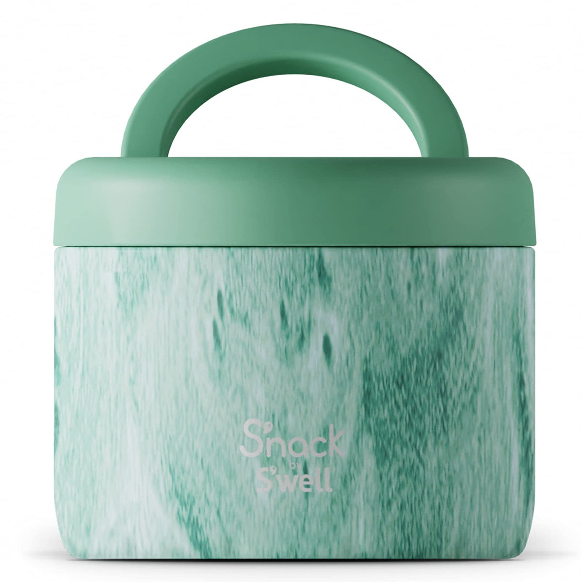 S'Well S'Nack Stainless Steel Food Container - 24 Oz - Peppermint Tree - Double-Layered Insulated Bowls Keep Food Cold For 12 Ho