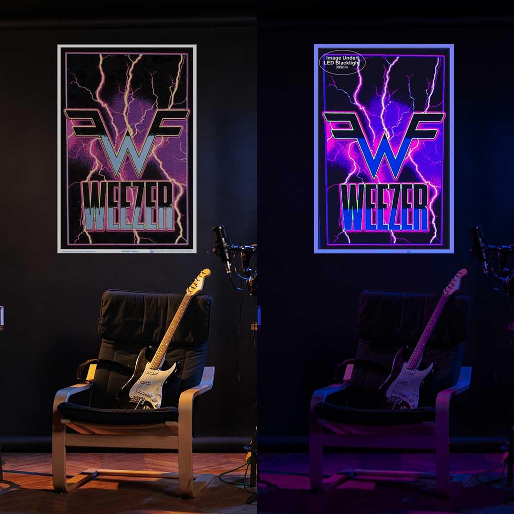 Weezer - Electric - Blacklight Poster - Officially Licensed - Laminated - 23.5'' X 35.5''