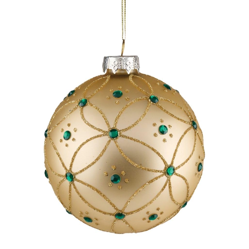 Ball Ornament  (Set of 4) 4D Glass