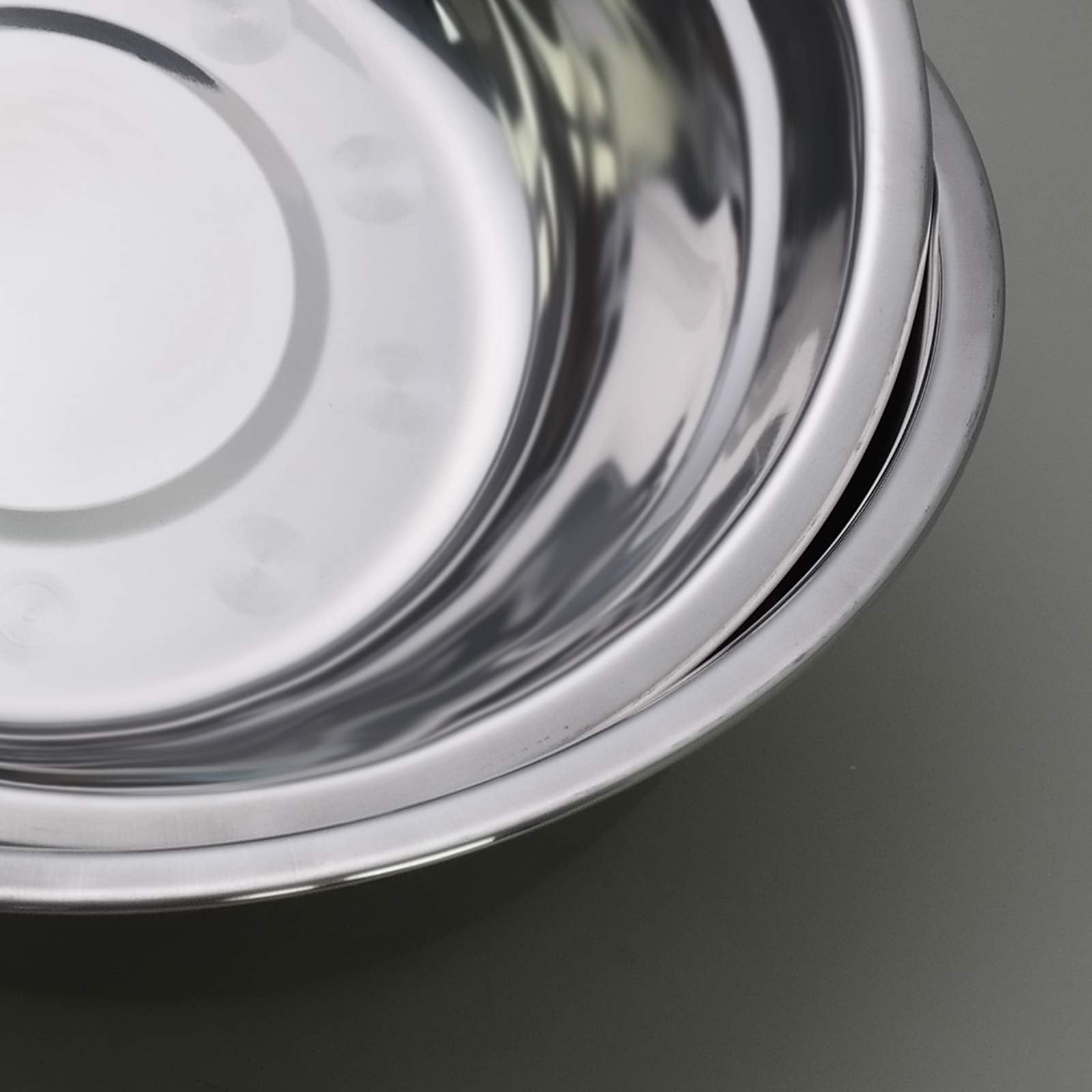 Dehouse Metal Mixing Bowls, Stainless Steel Serving Bowl, Set Of 4