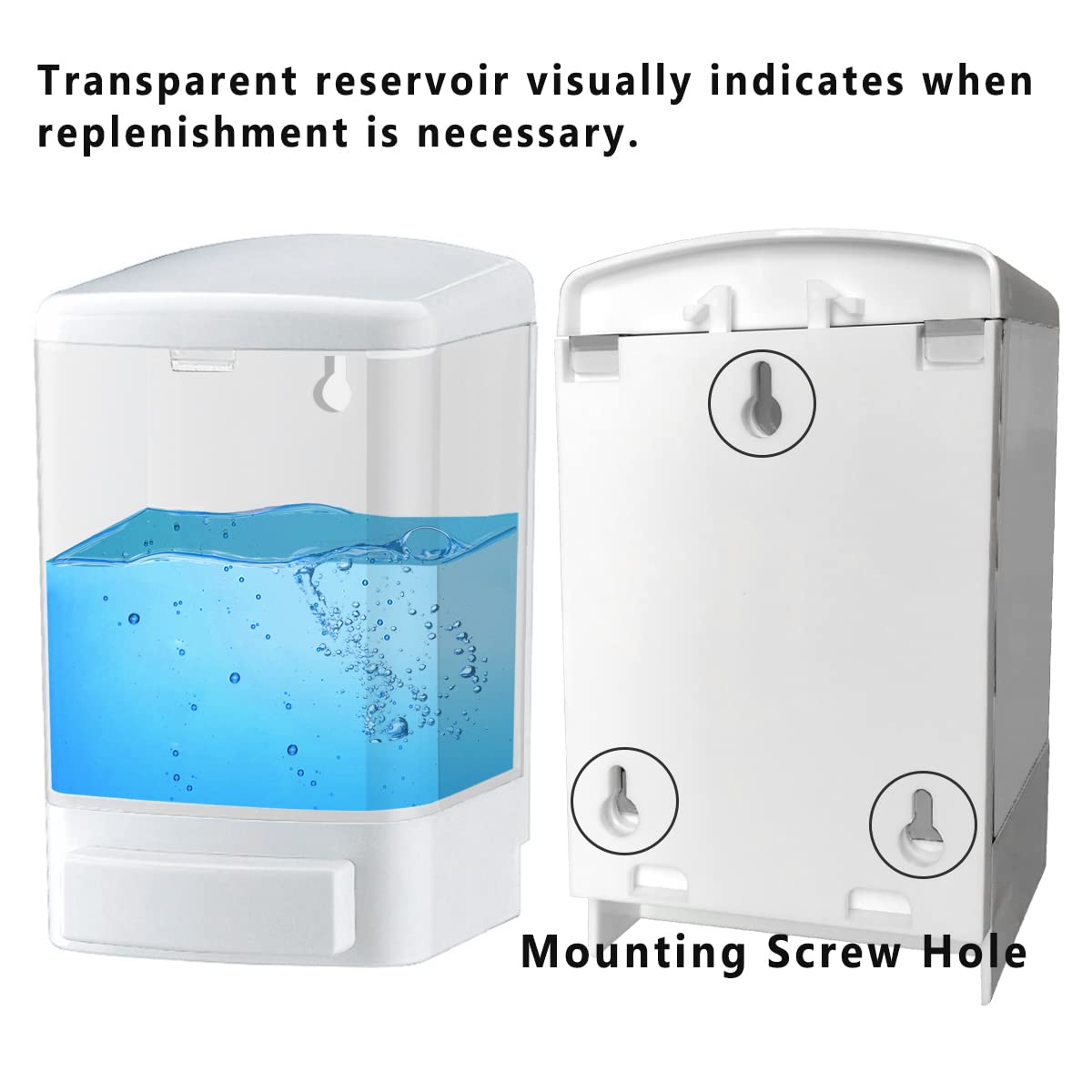 Iealods Manual Soap Dispenser Kitchen Bathroom Wall Mounted Soap Dispenser Commercial Soap Dispenser For Liquid Containers Shamp