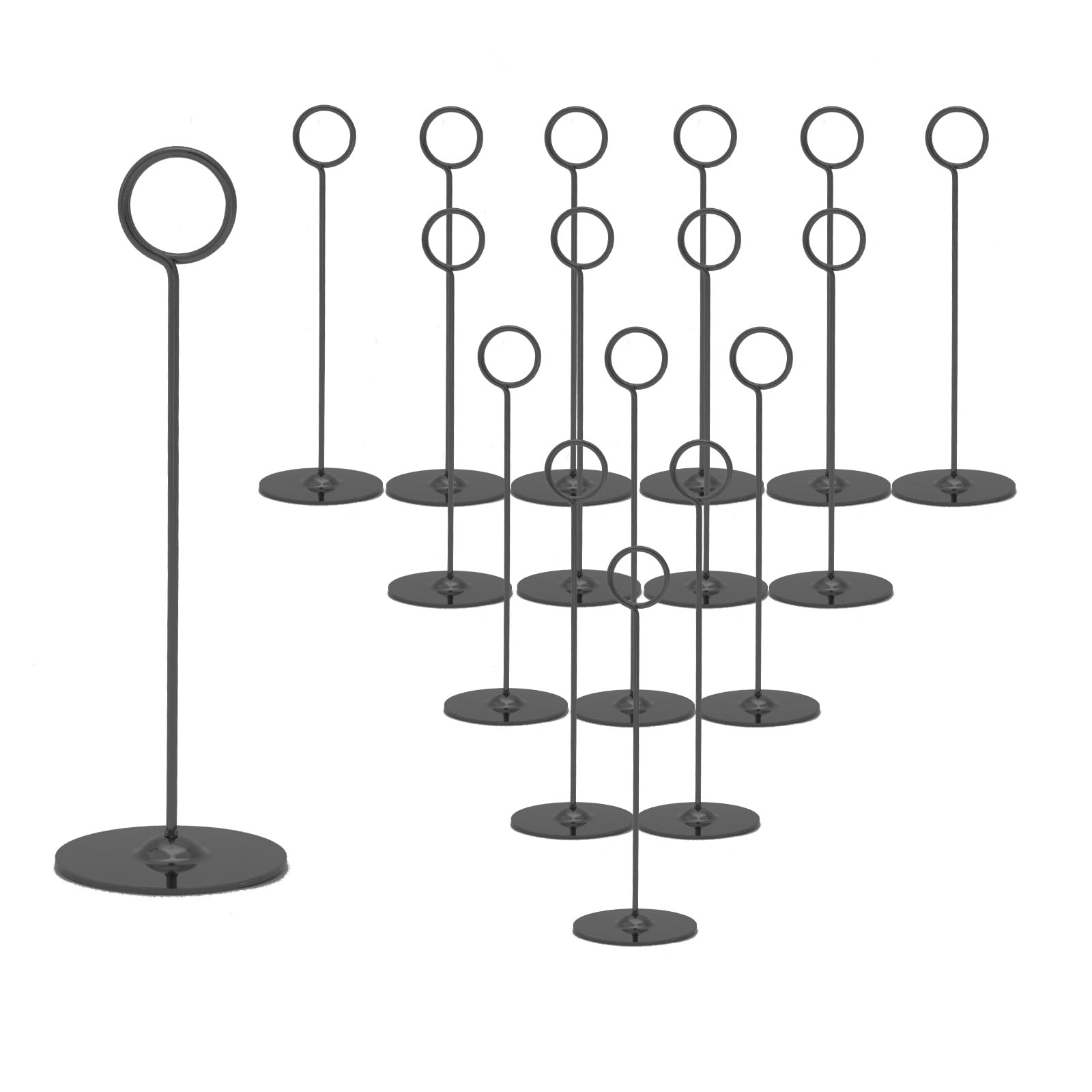 Urban Deco 16 Pieces Table Card Holder 8 Inches Table Number Holders Place Steel Card Holders For Photos, Food Signs, Memo Notes