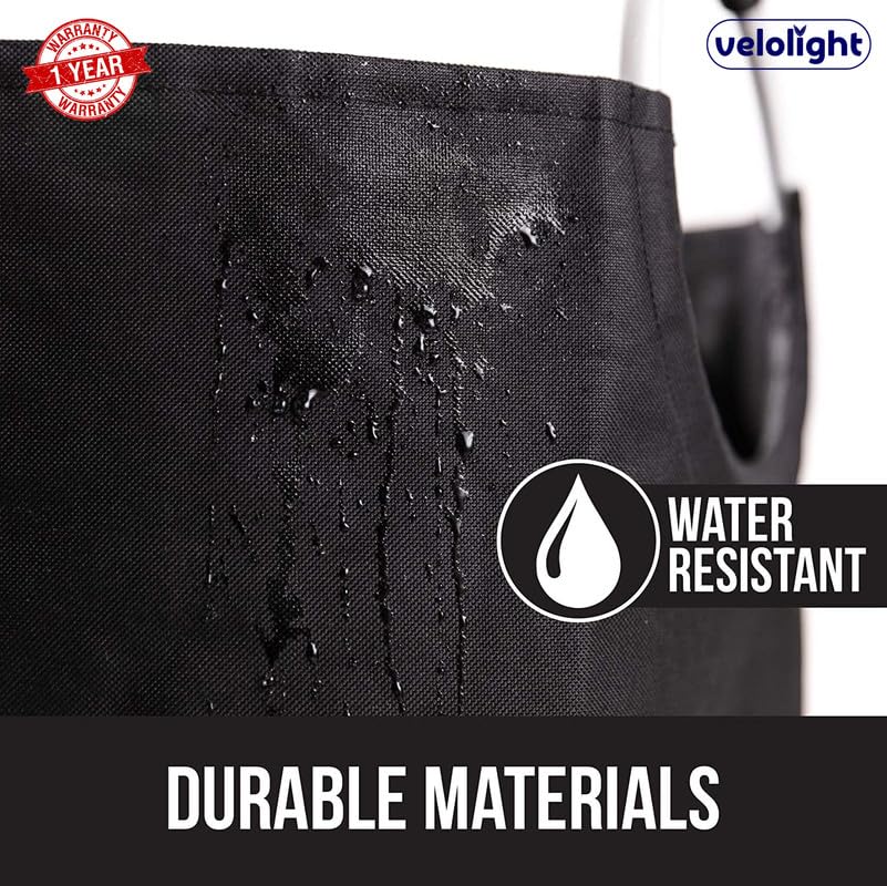 Velolight 82L Large Foldable Laundry Basket With Handles, Waterproof Hamper For Dirty Clothes (72Cm X 38Cm) - Black