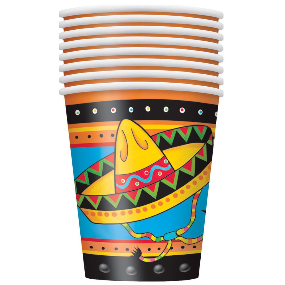 9Oz Fiesta Party Cups, 8Ct