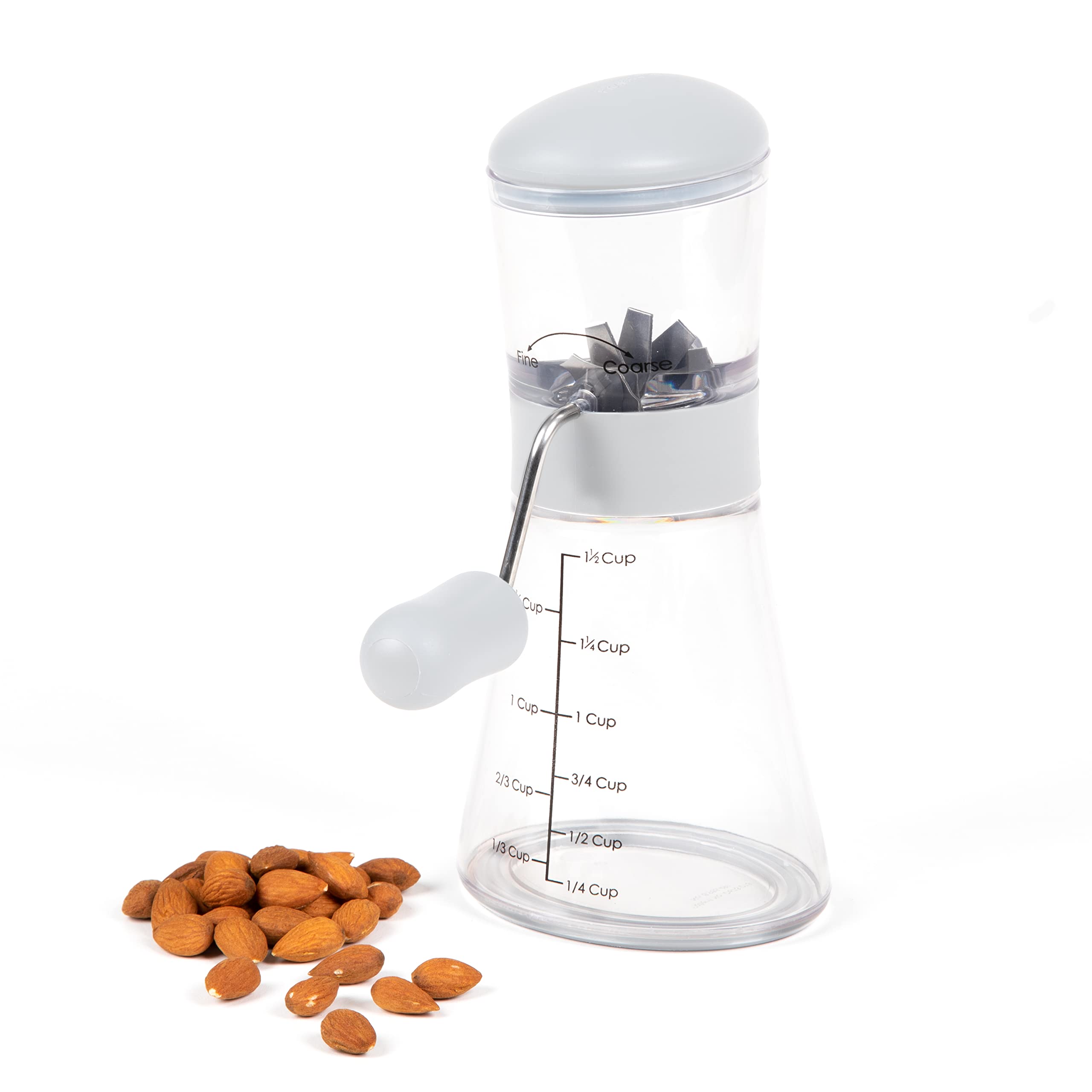 Prepworks By Progressive Nut Chopper With Non-Skid Base, White