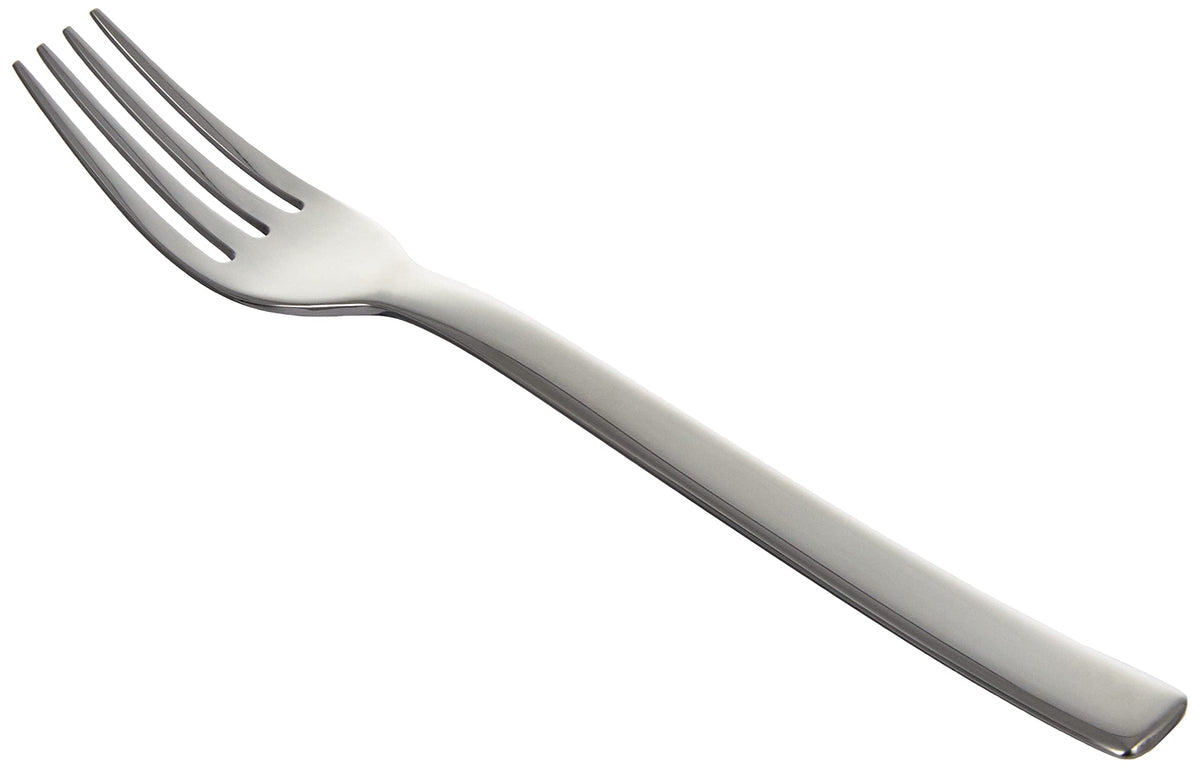 Alessi ''Ovale'' Mirror Polished Dessert Forks In 18/10 Stainless Steel (Set Of 6), Silver