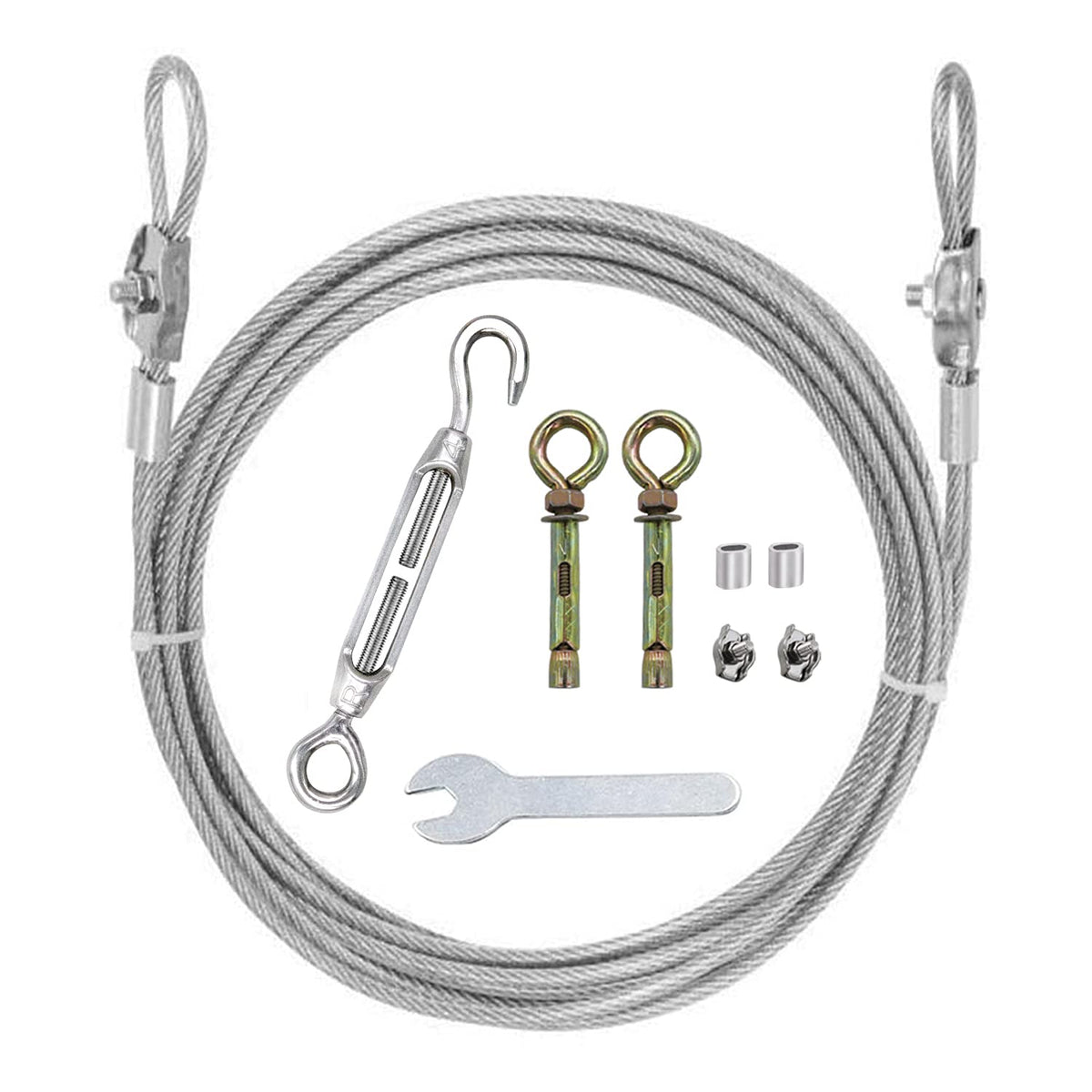 Mhy 32Ft Heavy Clotheslines,Outdoors 304 Stainless Steel Clothes Line,Heavy Duty Cable Wire Rope With Retractable System,Windpro
