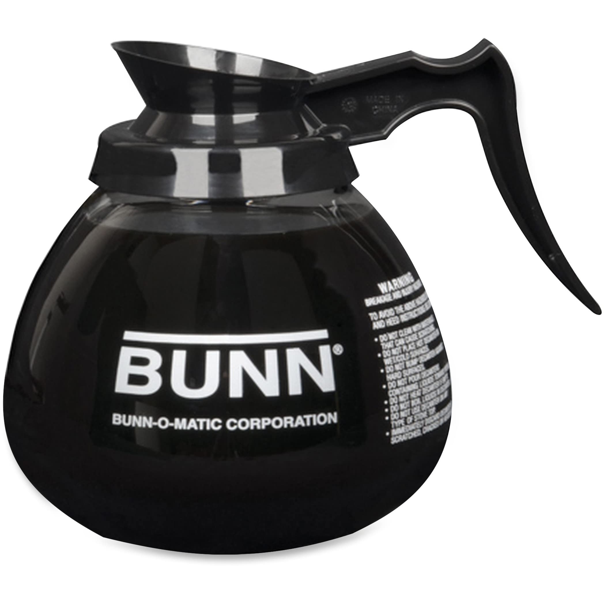 Bunn 12-Cup Glass Coffee Decanter, Black