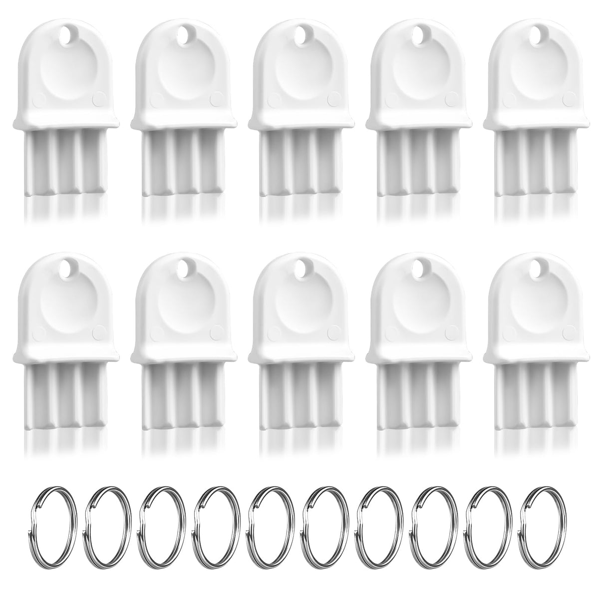 10Pcs Toilet Paper Dispenser Key, Universal Paper Towel Dispenser Key Replacement Tissue Dispenser Key Hard Plastic Waffle Toile