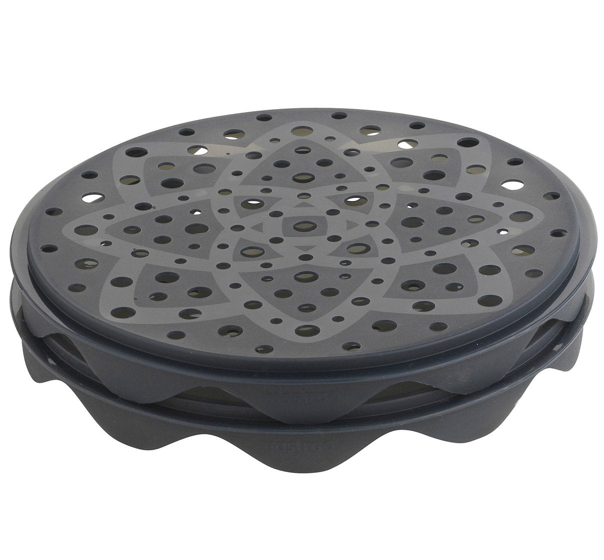 Top Chips Maker - Mastrad Set Of 2 Interlocking Silicone Chip Trays - Crisp Vegetables Fruits Without Fats And Oils - Microwave