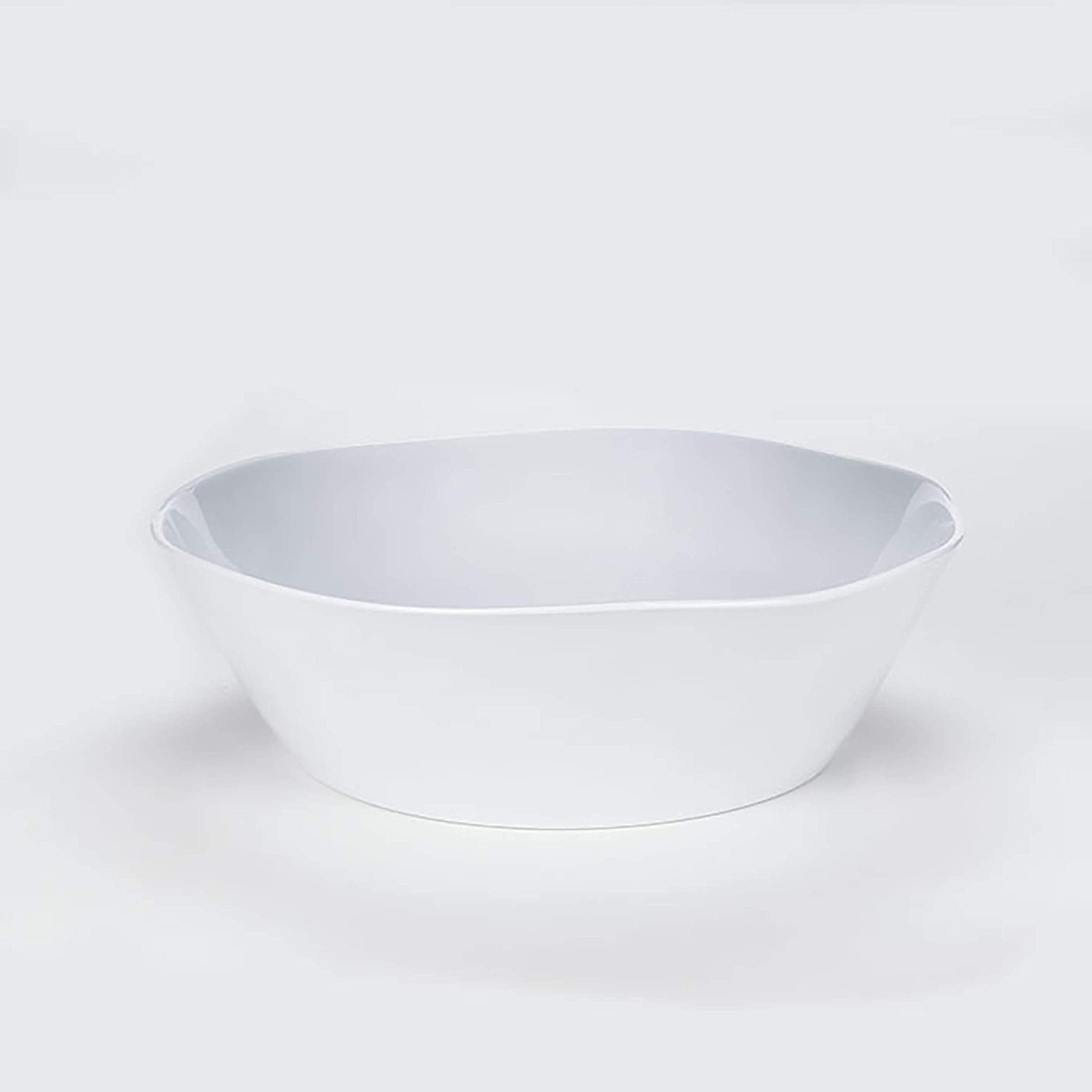 American Metalcraft Cbl185Cl Round Melamine Serving Bowl, Crave Collection, Cloud, 185-Ounces
