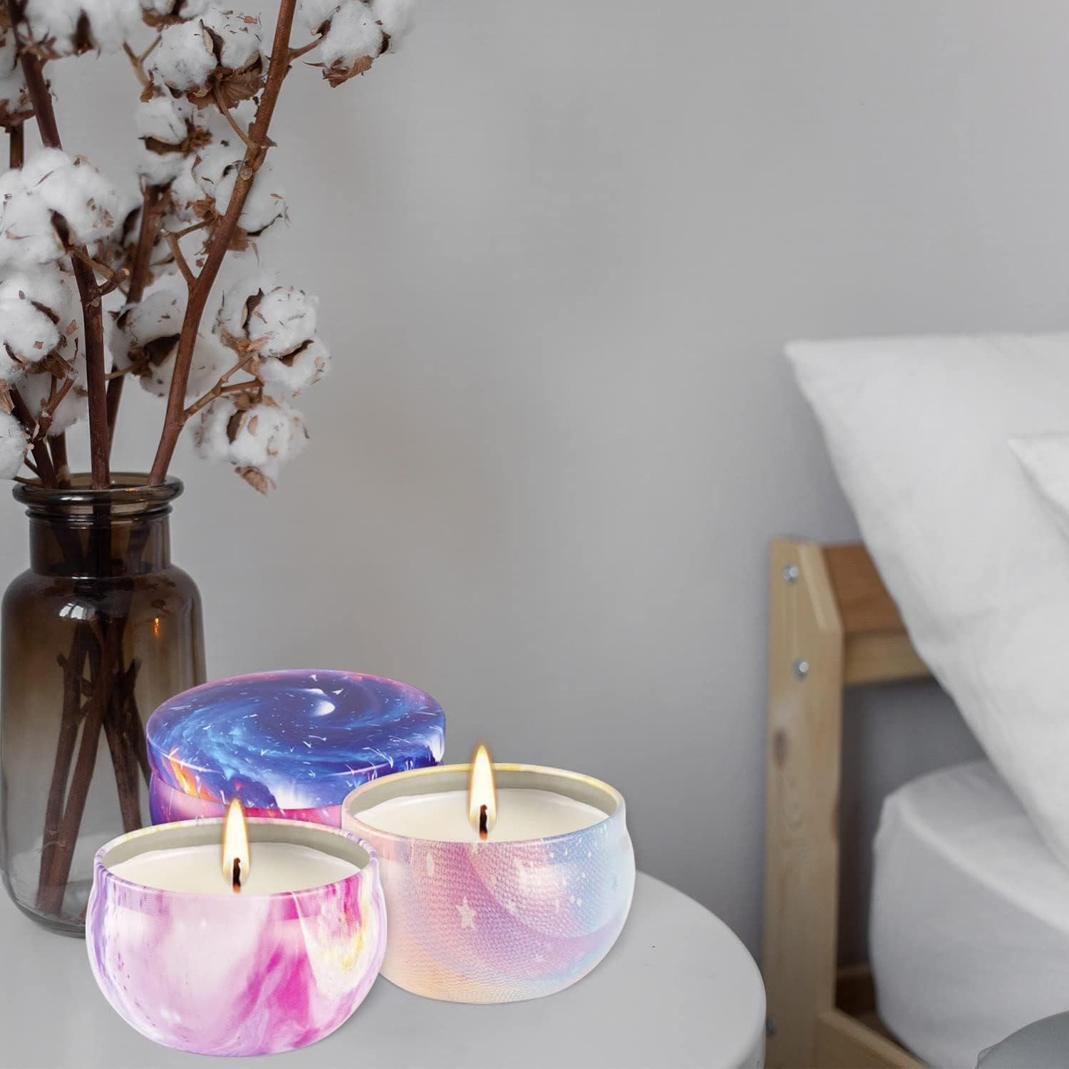 Scented Candles Aromatherapy Candles for Stress Relief,Soy Wax Candles Gifts for Women for Mothers Day, Valentine's Day,Birthday