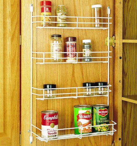 Rev-A-Shelf 565-14-52 14'' Door Mount Spice Rack - White/Wire