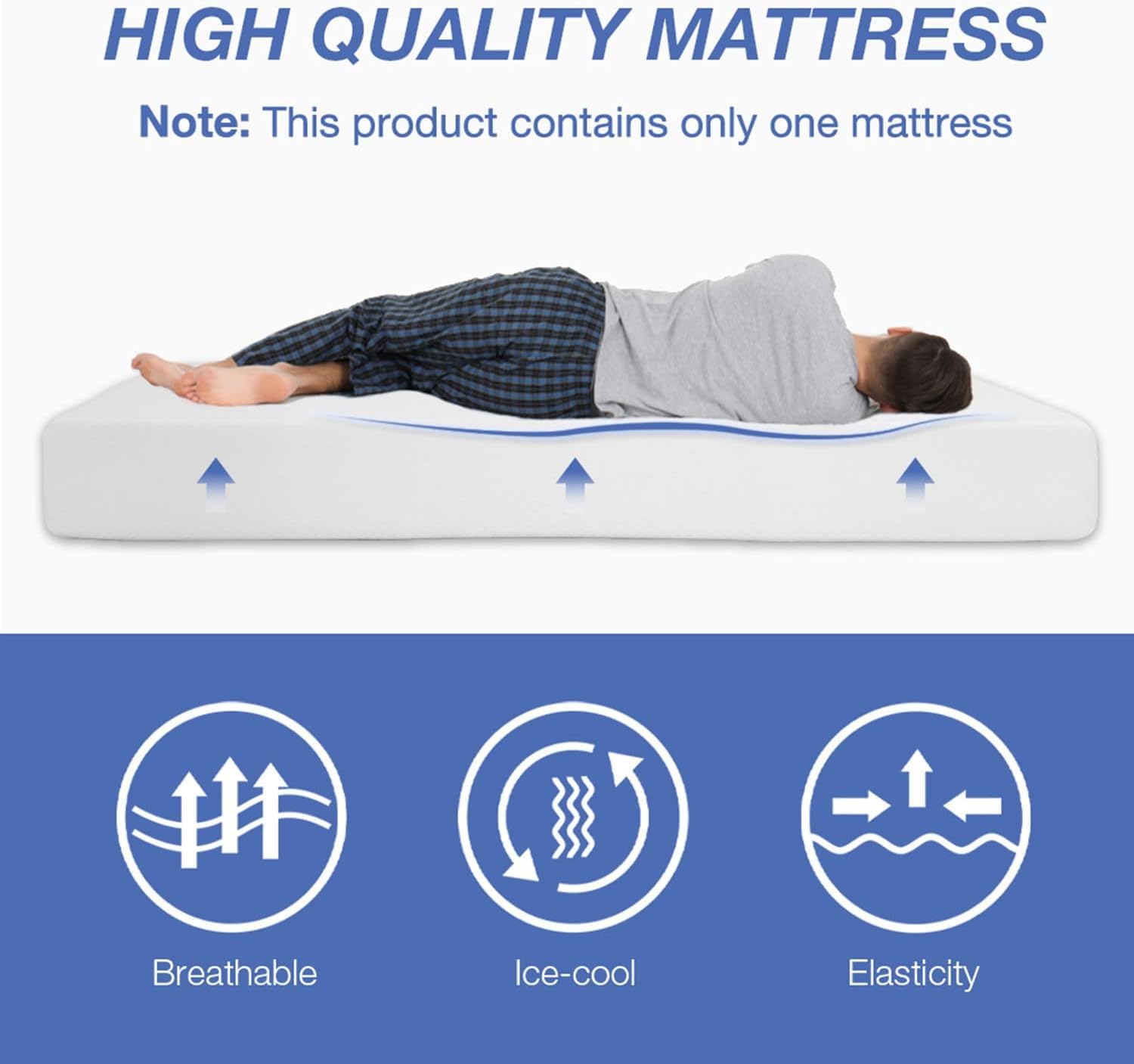 Fll Mattress, Twin Mattress 8 Inch Medium Firm Feel Gel Memory Foam Mattress With Certipur-Us Certified Twin Size Mattress For C
