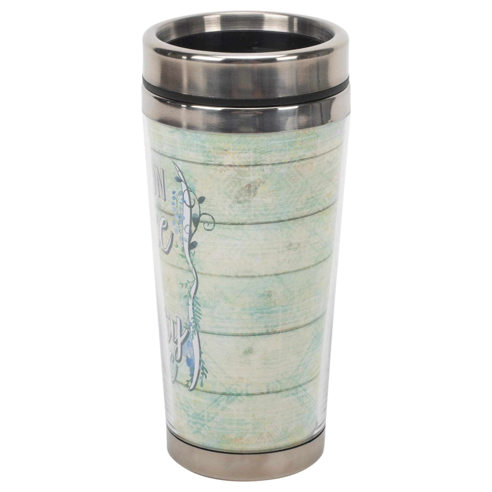 Coffee And Country Music Blue 16 Ounce Stainless Steel Travel Tumbler Mug With Lid