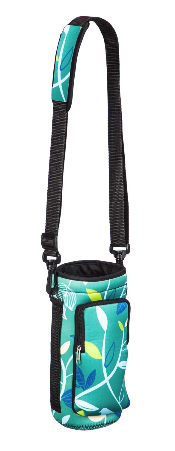 Cypress Home Botanical Neoprene Water Bottle Carrier