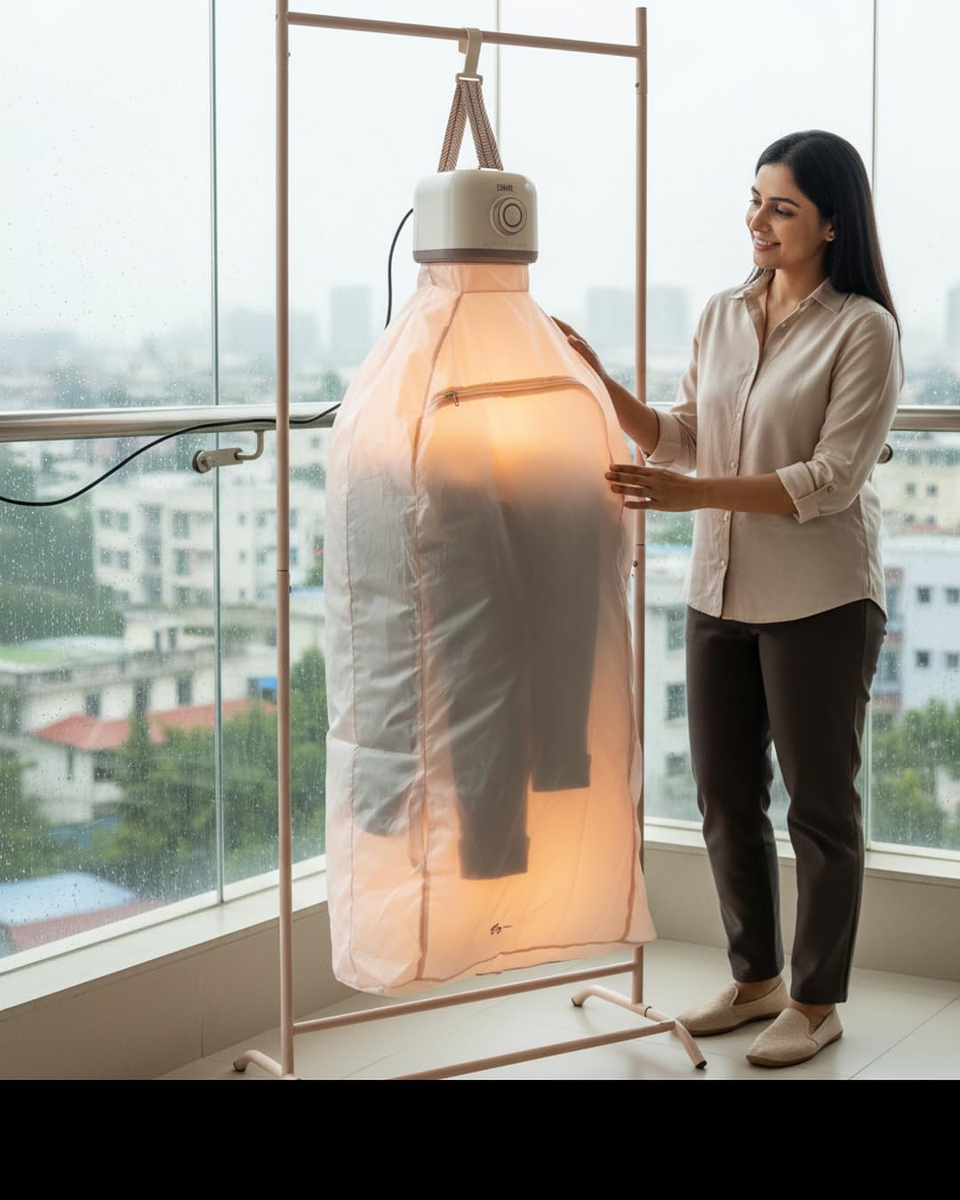Dmr-Kw-06 Foldable Electric Cloth Dryer Suitable For 6-7 Cloths (Such As Under Garments, Jeans, T Shirts, Towels) - Hot Air Dryi