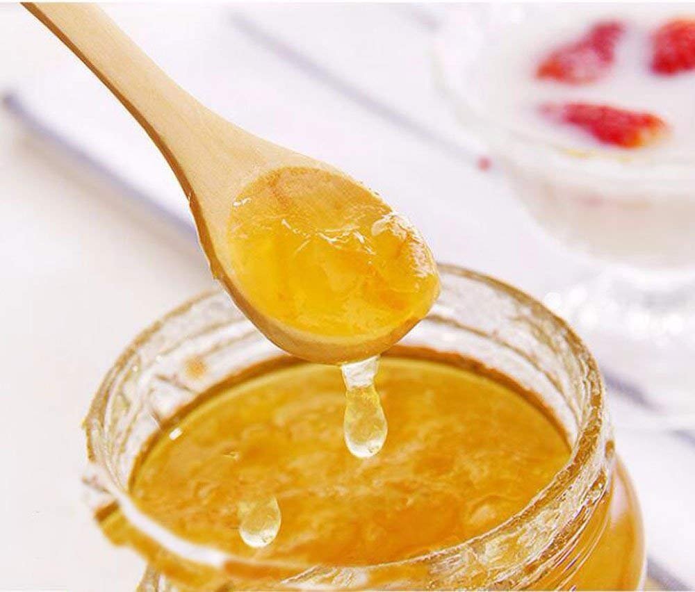 Foyara Small Wooden Salt Spoon Solid Wood Condiments Spoon Handmade Honey Teaspoon 5 Inch - Set Of 10