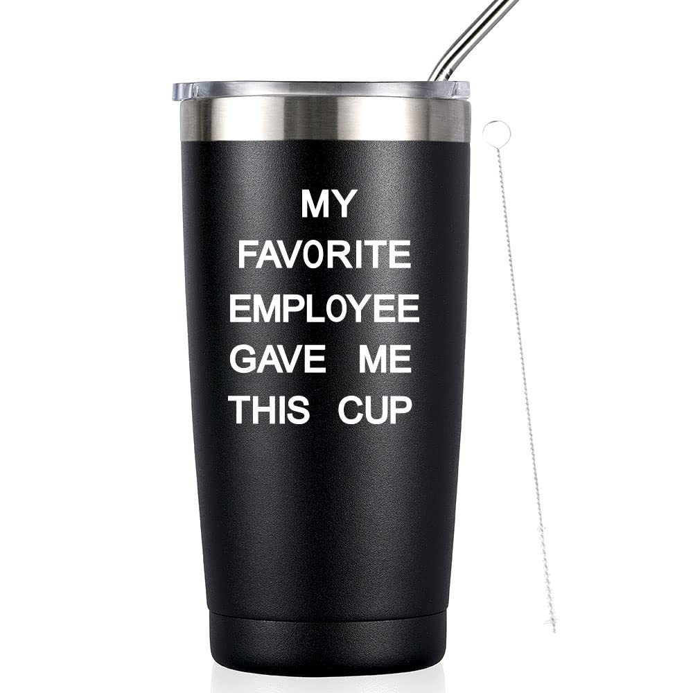 Socoarzr Boss Gifts For Men,My Favorite Employee Gave Me This Cup - Best Gifts For Boss,Boss Day, Christmas, Birthday Gift For B