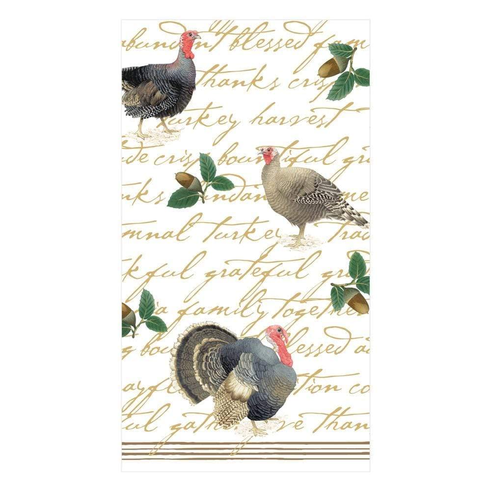 Caspari Founders Thanksgiving Paper Luncheon Napkins - Two Packs of 20