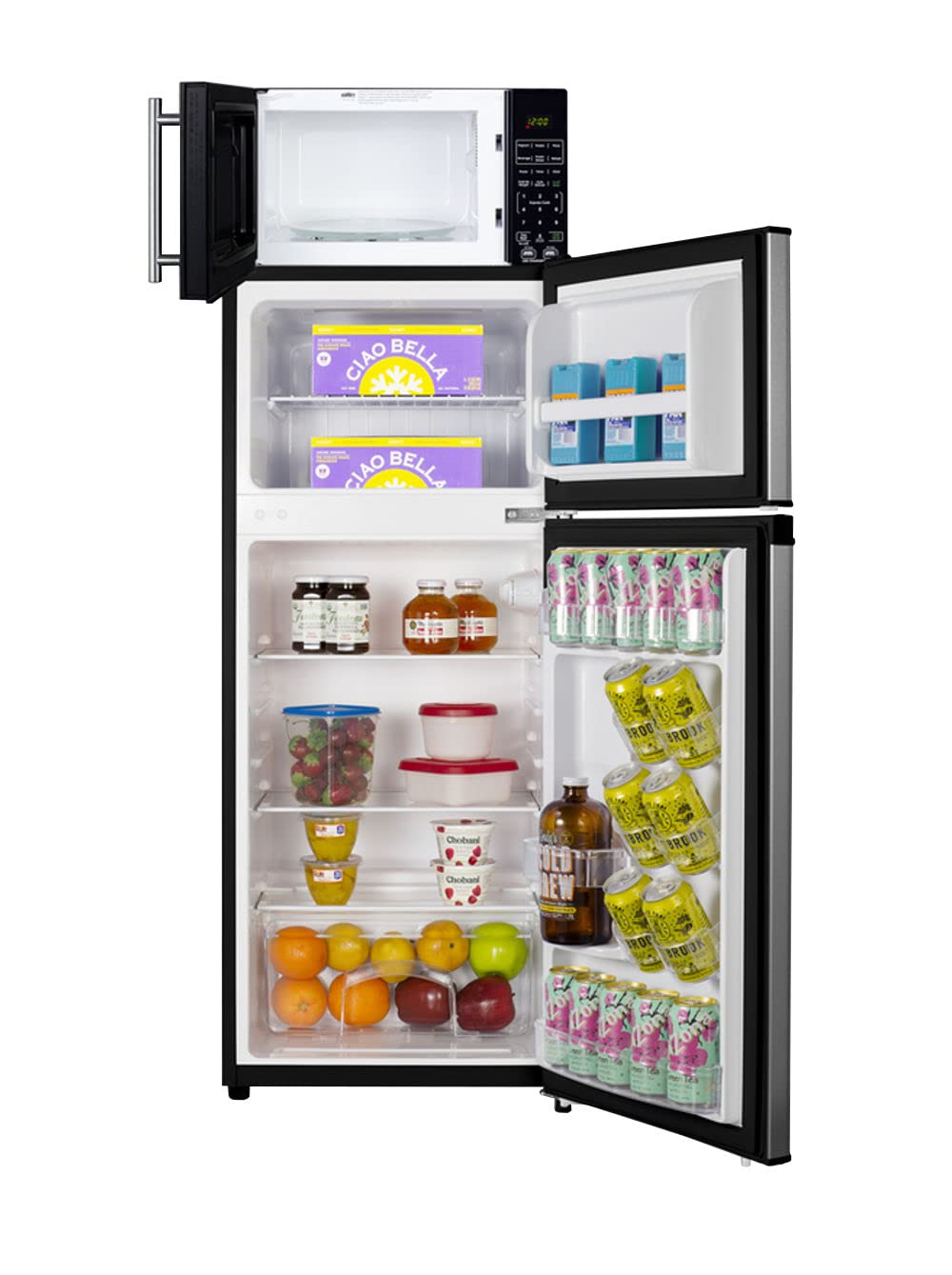 Summit Appliance Mrf73Pla Microwaverefrigerator-Freezer Combination With Allocator, Cp73Pl Refrigerator-Freezer, Sm903Bsa Microw