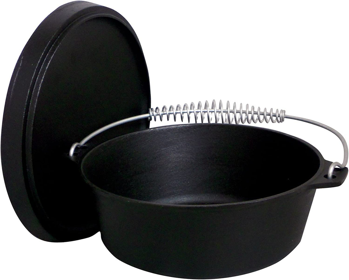 4 Qt. Seasoned Cast Iron Dutch Oven With Cast Iron Lid,Black