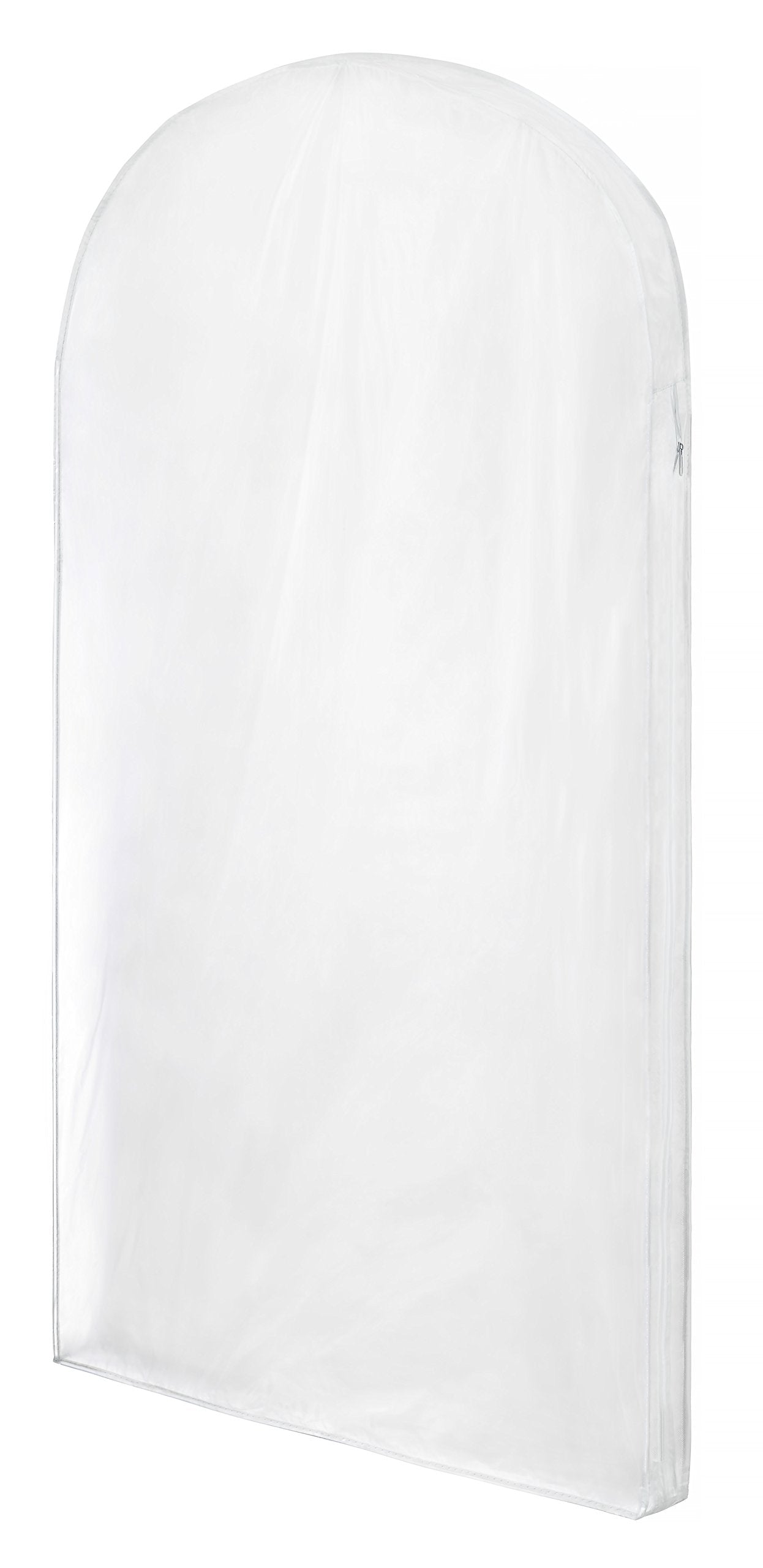 Whitmor Zippered Protective Gown Bag, Clear, 24-In. X 3-In. X 48-In.