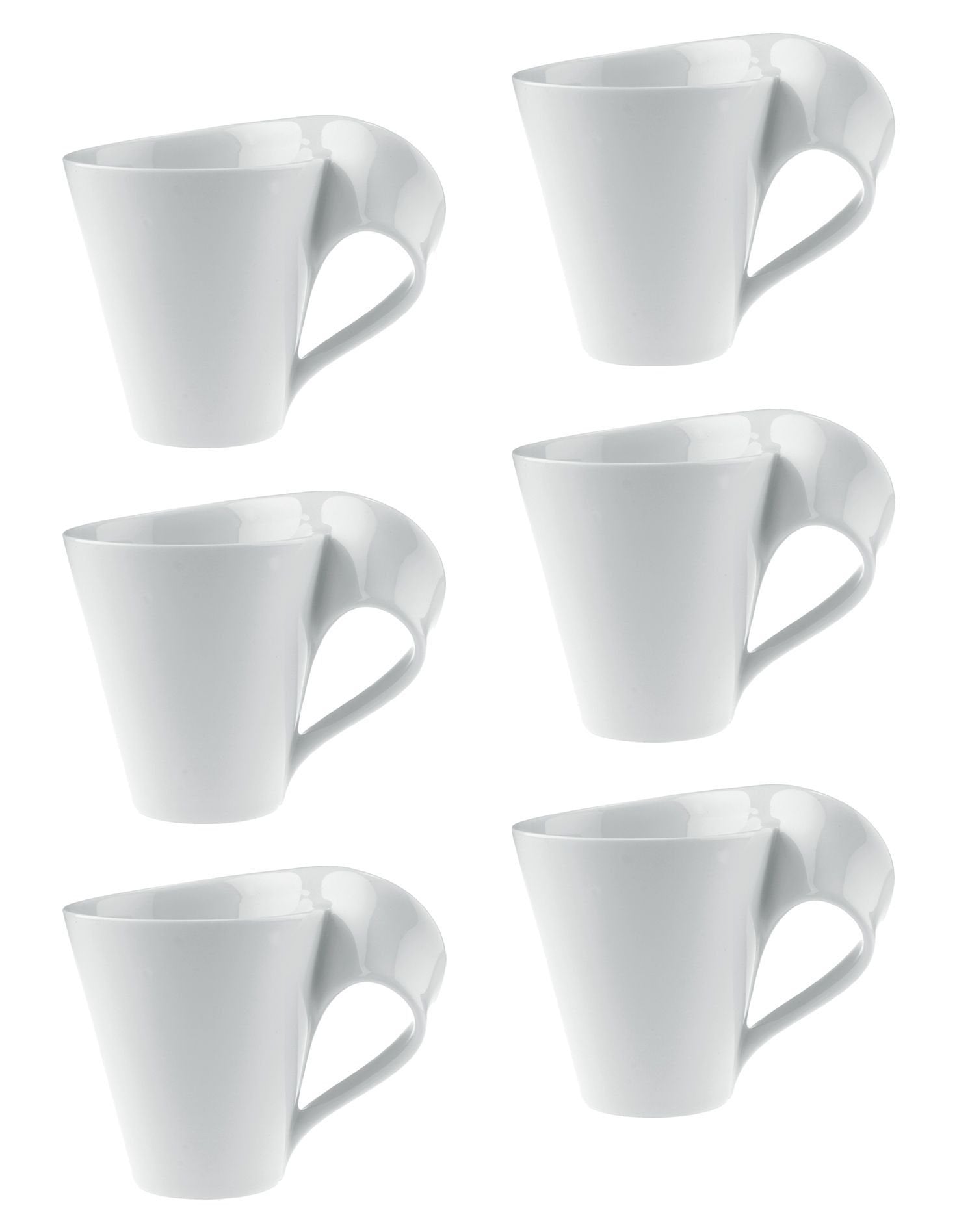 Villeroy & Boch Newwave Caffe Mugs, Set Of 6