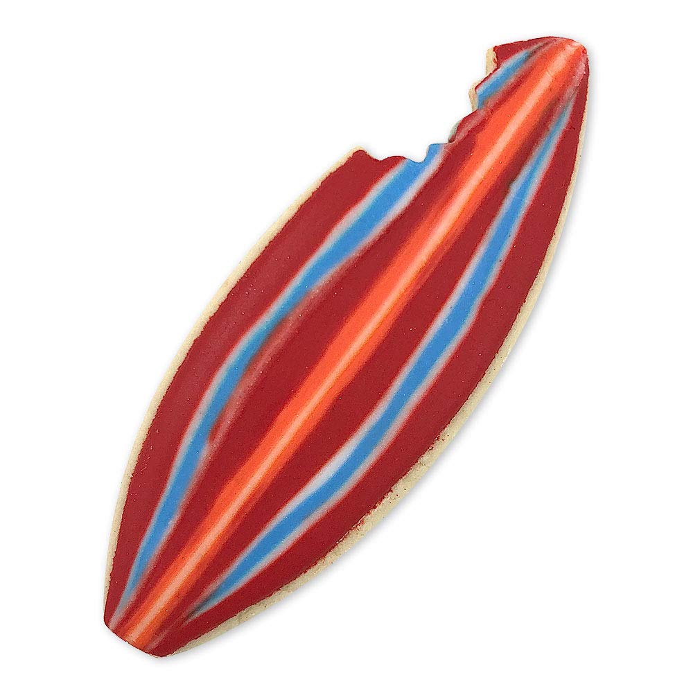 Surfboard With Bite Cookie Cutter 5 Inch - Hand Made In The Usa
