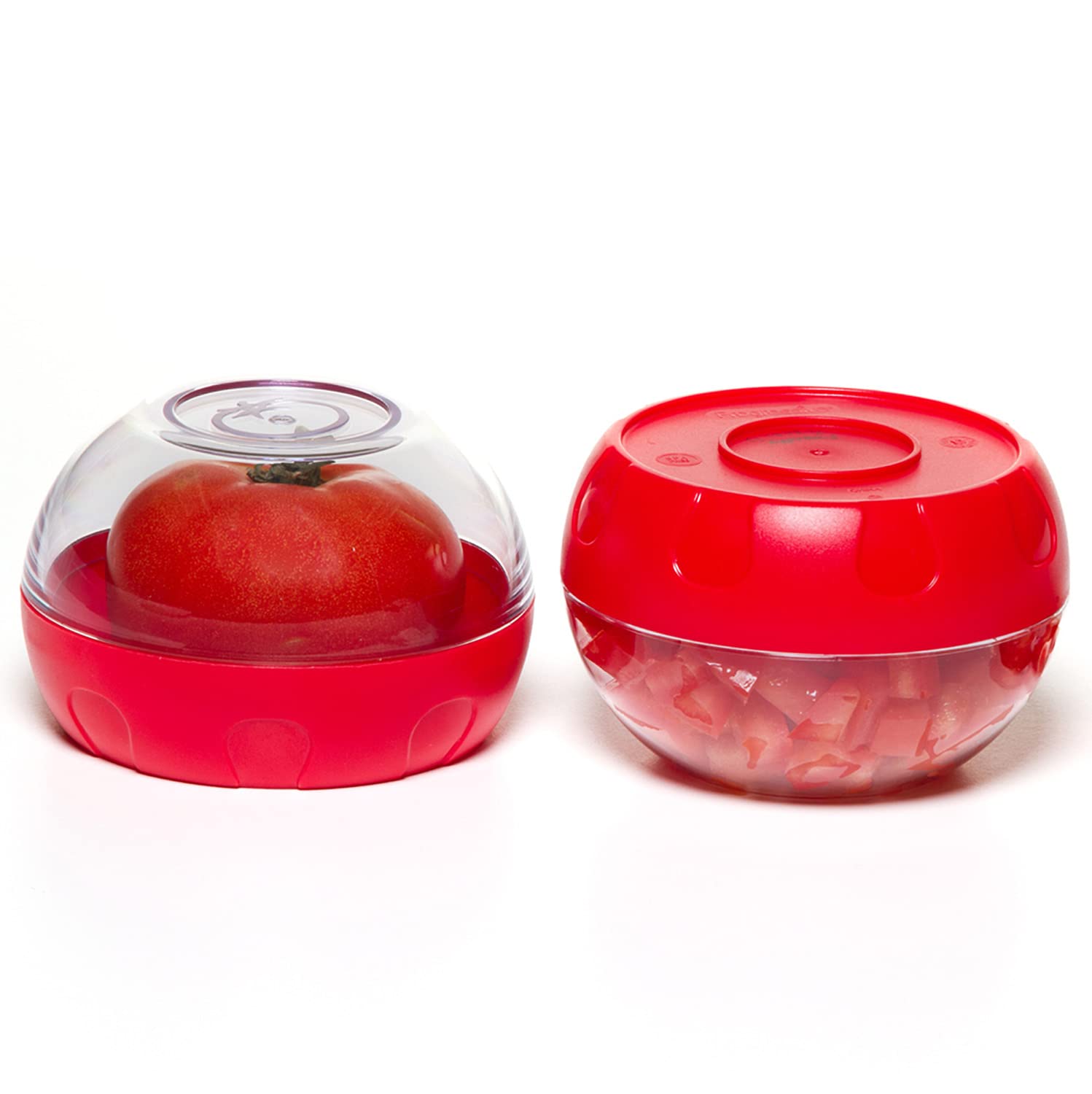 Progressive Lks-12Dp 4-1/4'' X 4-1/4'' X 2-3/4'' Clear Tomato Keeper