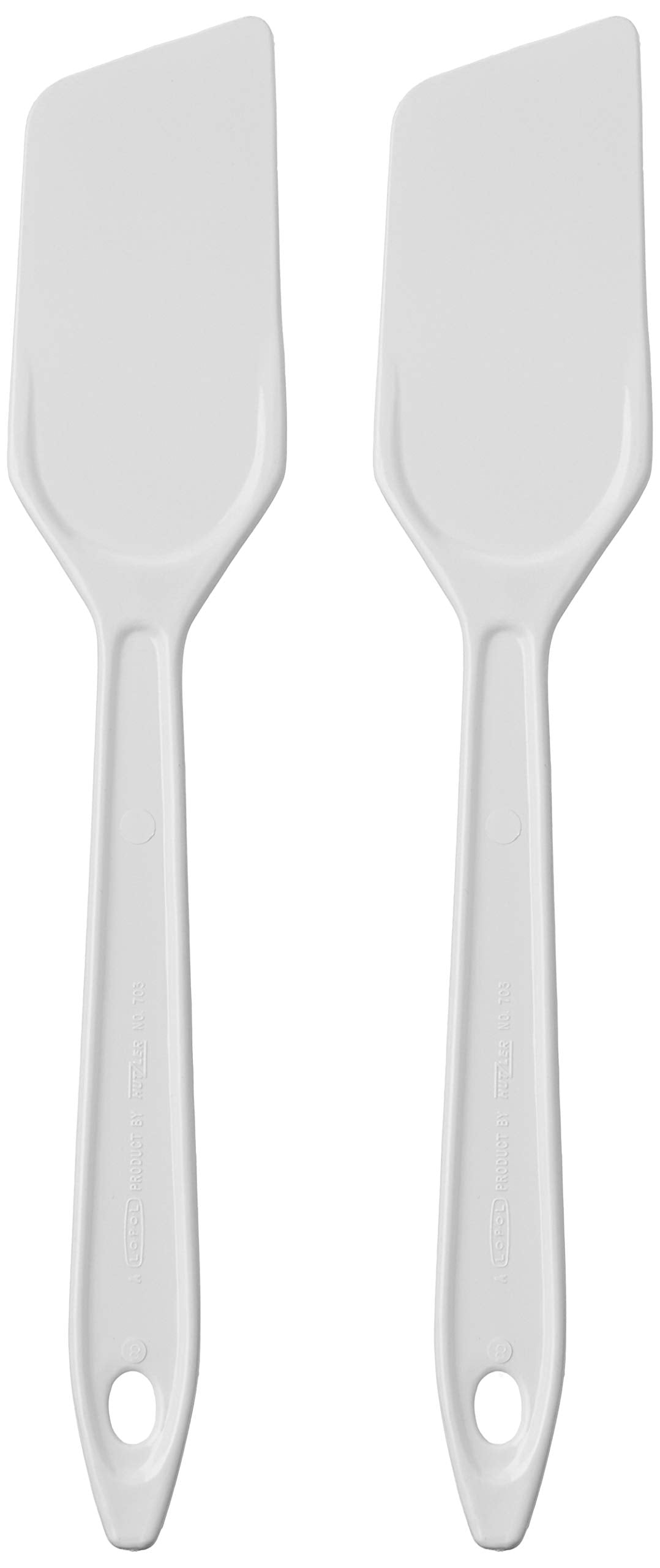 Hutzler Lopol Nylon Spatula Scraper, 11'', White