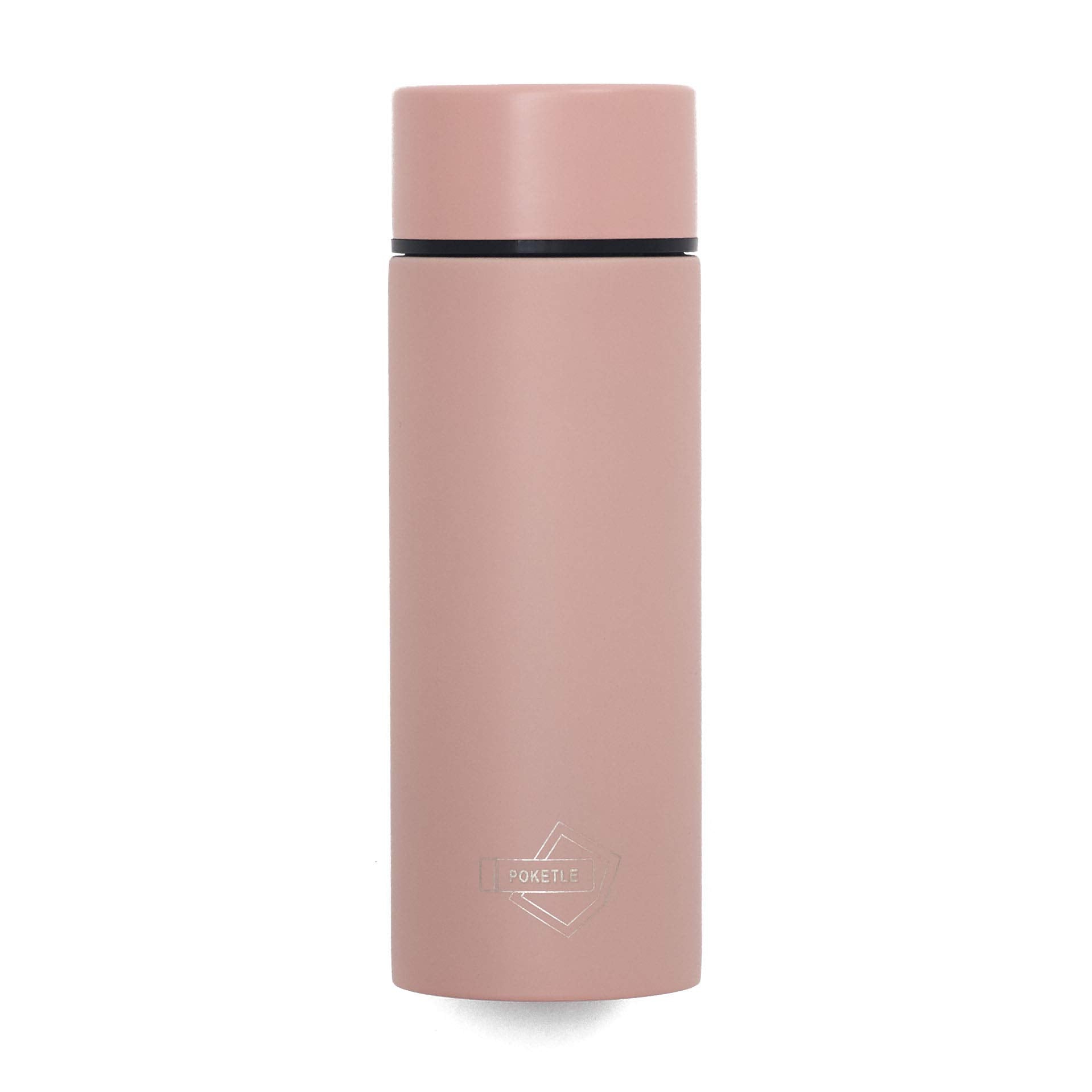 Poketle Personal Insulated Bottle, Small 120ml, Stainless Steel, Lightweight, Pink