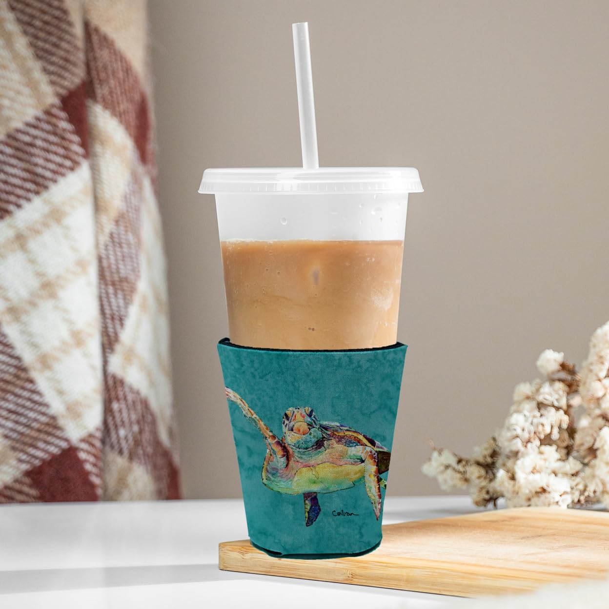 Turtle Hi Five Red Solo Cup Beverage Insulator Hugger