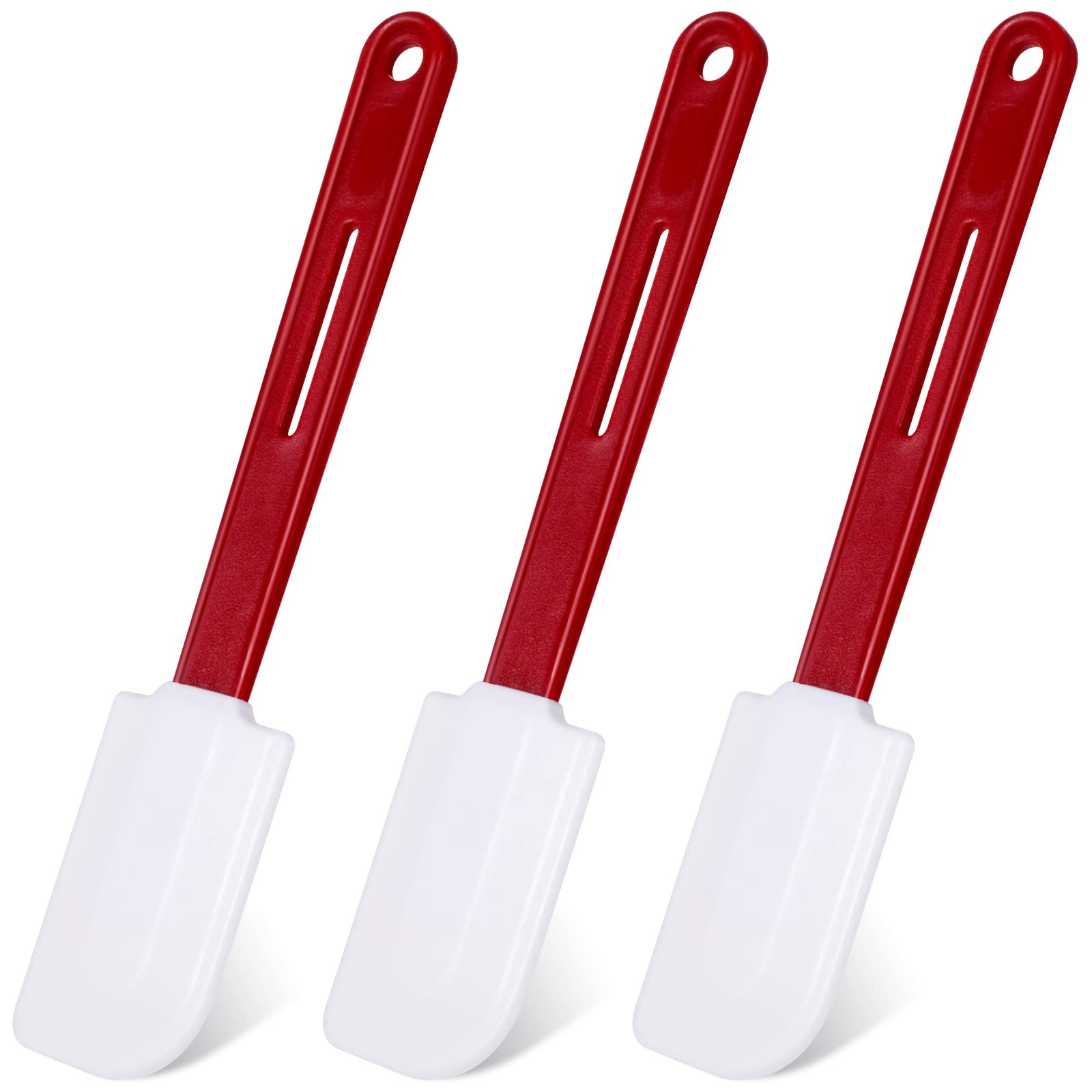 Lanties Set Of 3 High Temp Silicone Spatulas Heat Resistant Rubber Spatula Commercial Heavy Duty Silicone Scraper Spatula With H