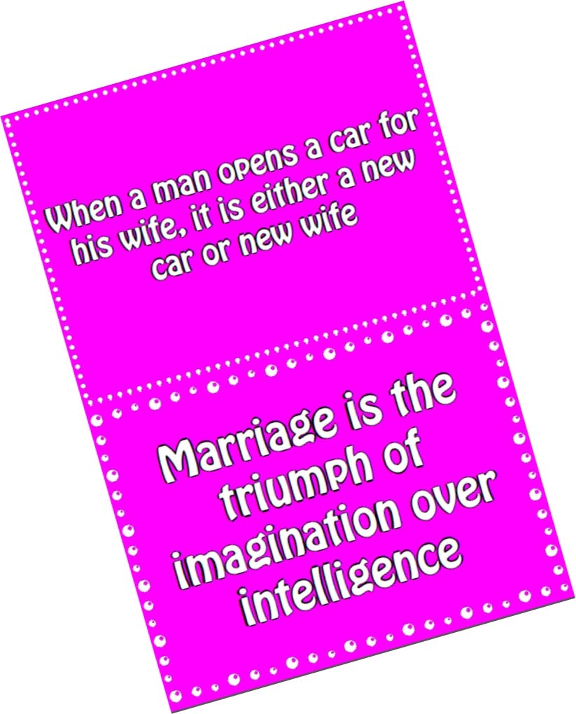 PartyStuff Props  Funny Wedding Couple Quotes (16 Piece)