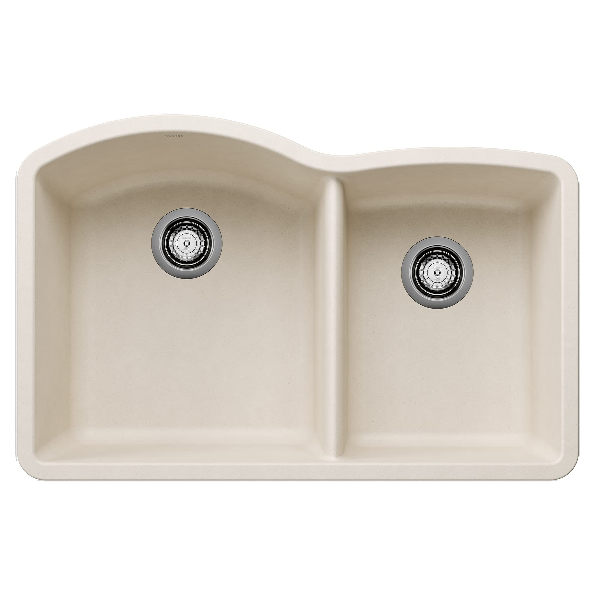 BLANCO 443064 Diamond 60/40 Undermount Kitchen Sink, 32 L X 21 W - Soft White