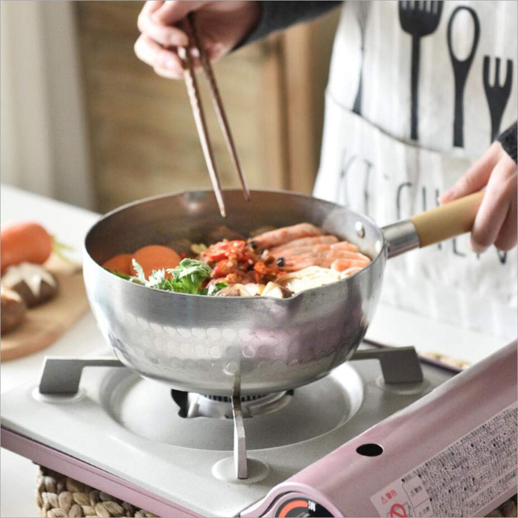 Aluminum Sauce Soup Milk Pan Nonstick Saucepan With Pour Spout Stockpot 24Cm