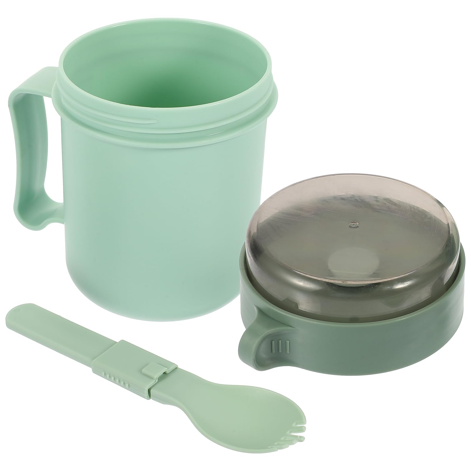 Doitool Microwave Soup Bowl With Lid - 34Oz Soup Mug Soup Containers With Spoon - Reusable To Go Containers Soup Bowls With Hand