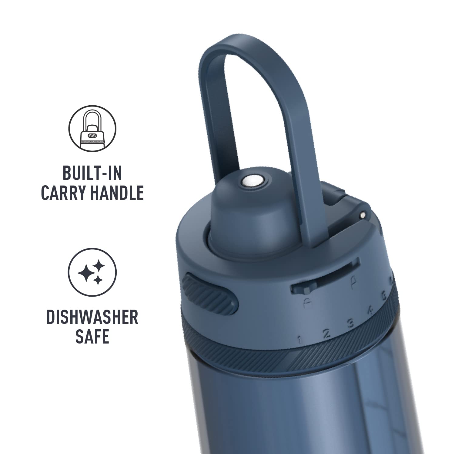 Alta Series By Thermos Hydration Bottle With Spout, 24 Ounce, Slate