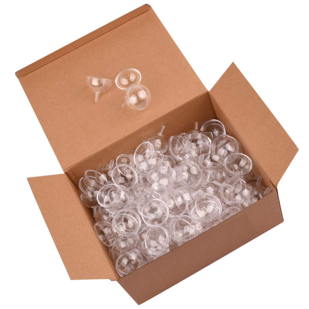 Dessert Cups Chocolate Holder Case 50Pcs Chocolate Truffle Wrapping Cup Plastic Transparent Round Chocolate Candy Box Small Muff