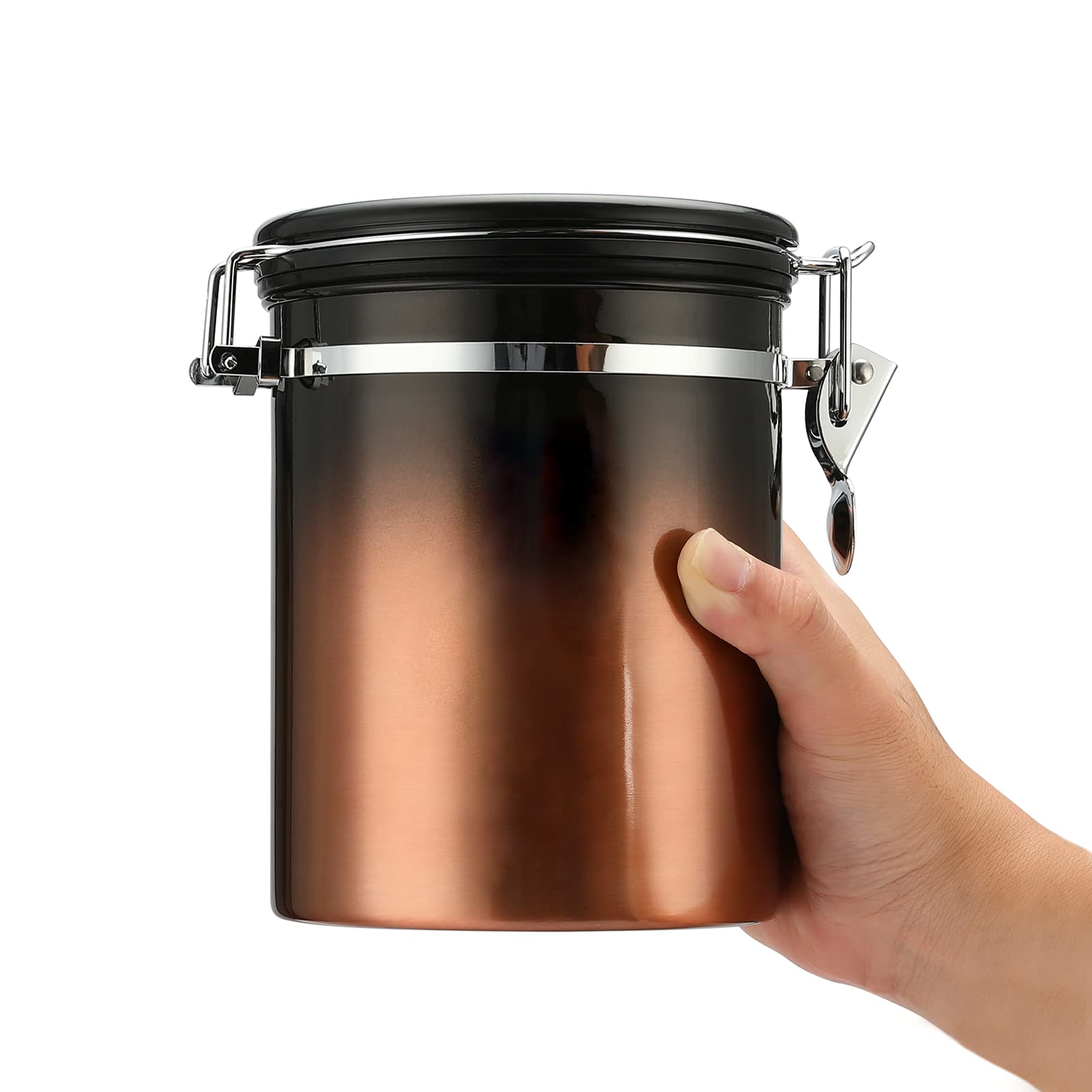 Malmo Gradient Coffee Canister,Airtight Coffee Container With Date Tracker Lid, Stainless Steel Canister For Kitchen Food Storag