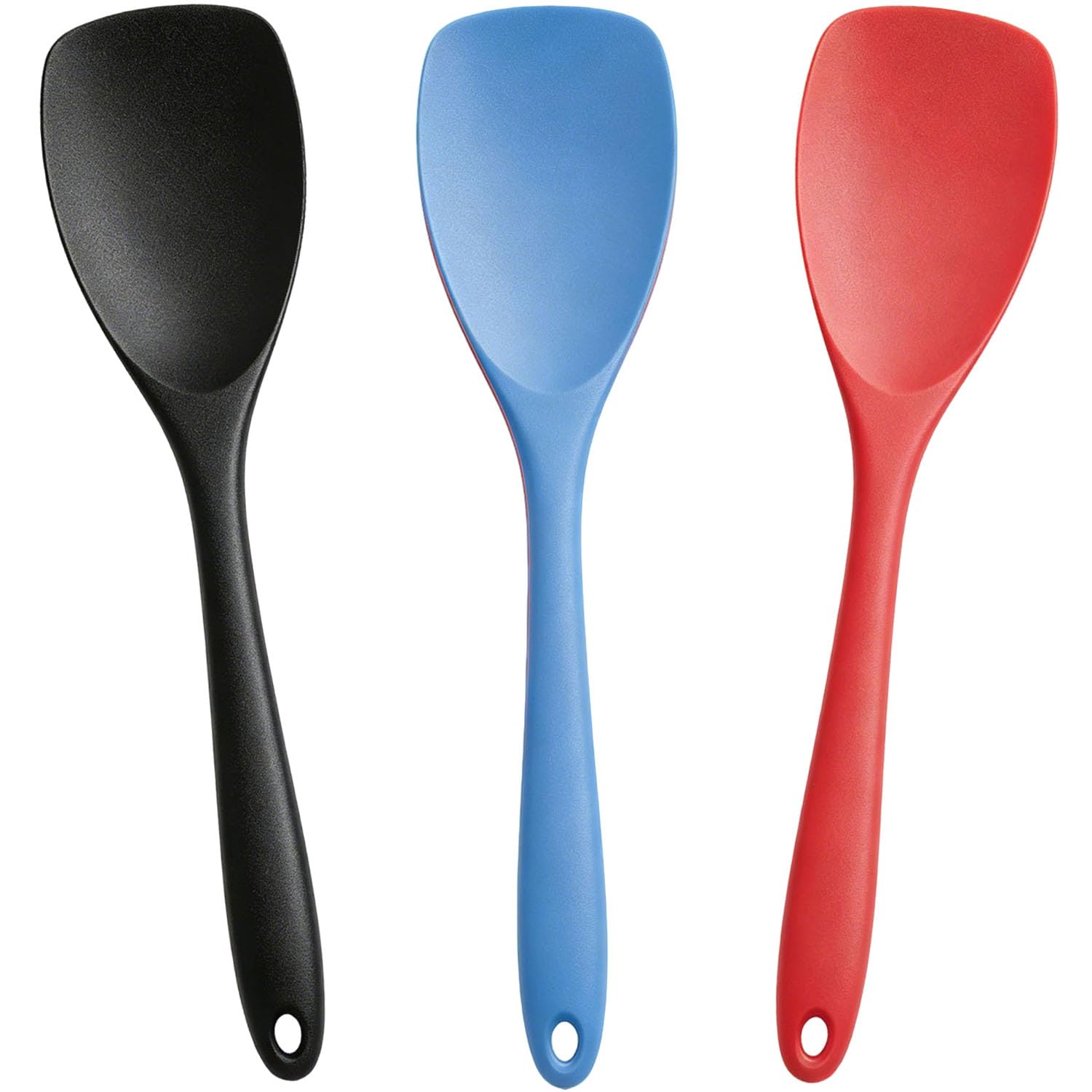 3 Pcs Silicone Spatula, Heat  Resistant Rubber Spoonula, Seamless Non  Stick Flexible Scrapers for Baking Mixing Tool. They Ca
