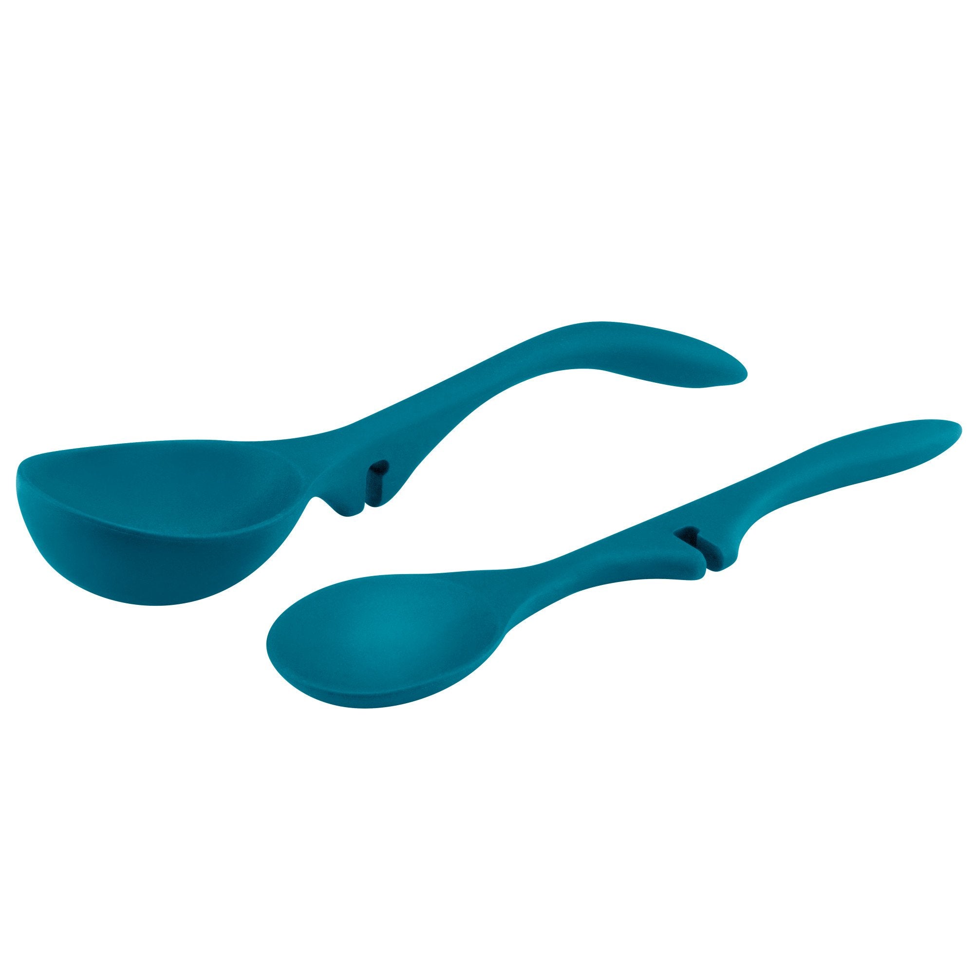 Rachael Ray Nonstick Kitchen Tools And Gadgets Lazy Spoon/Lazy Ladle Set, 2-Piece, Marine Blue, Small - 46834